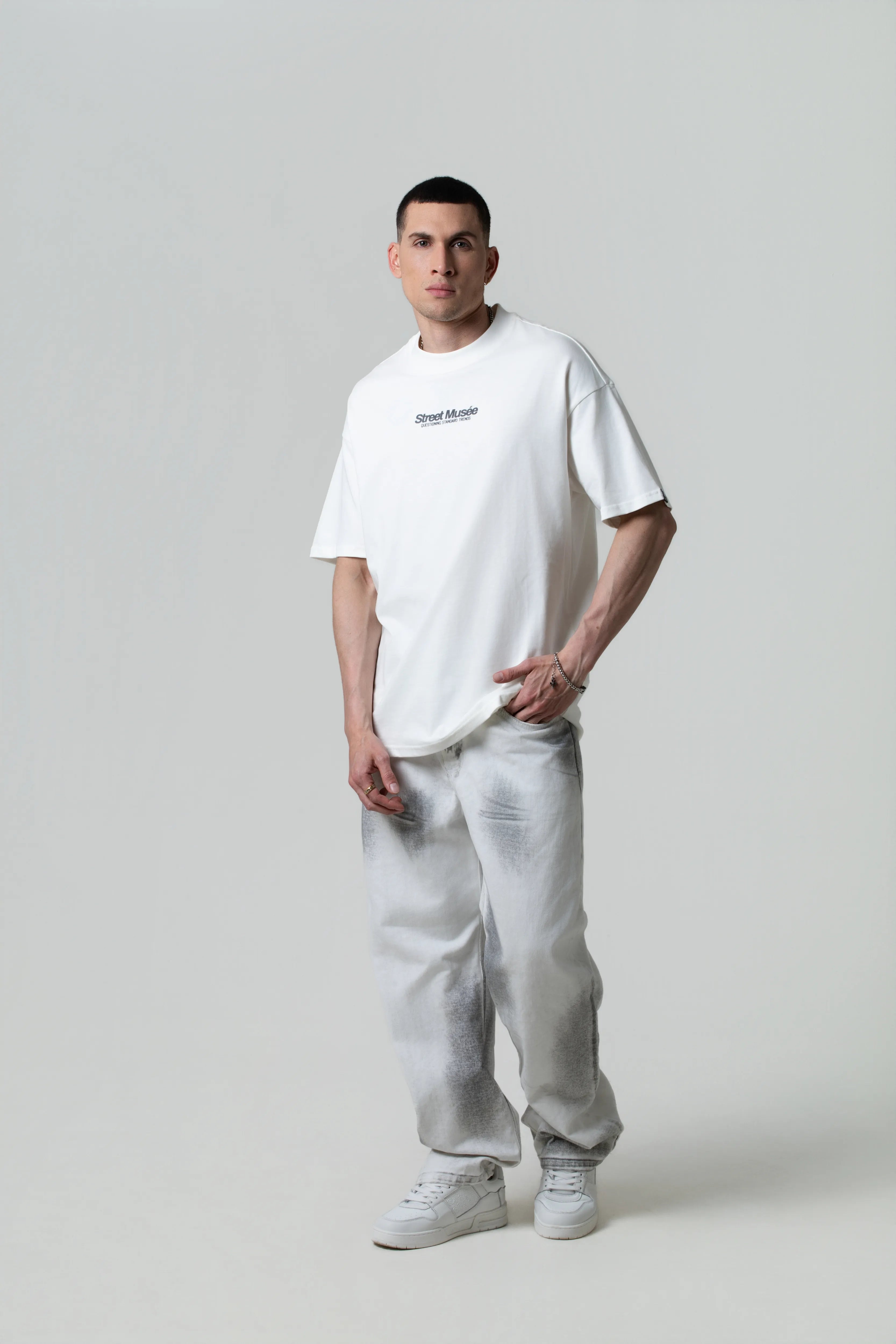 CAMISETA MANGA CORTA COLOR IVORY