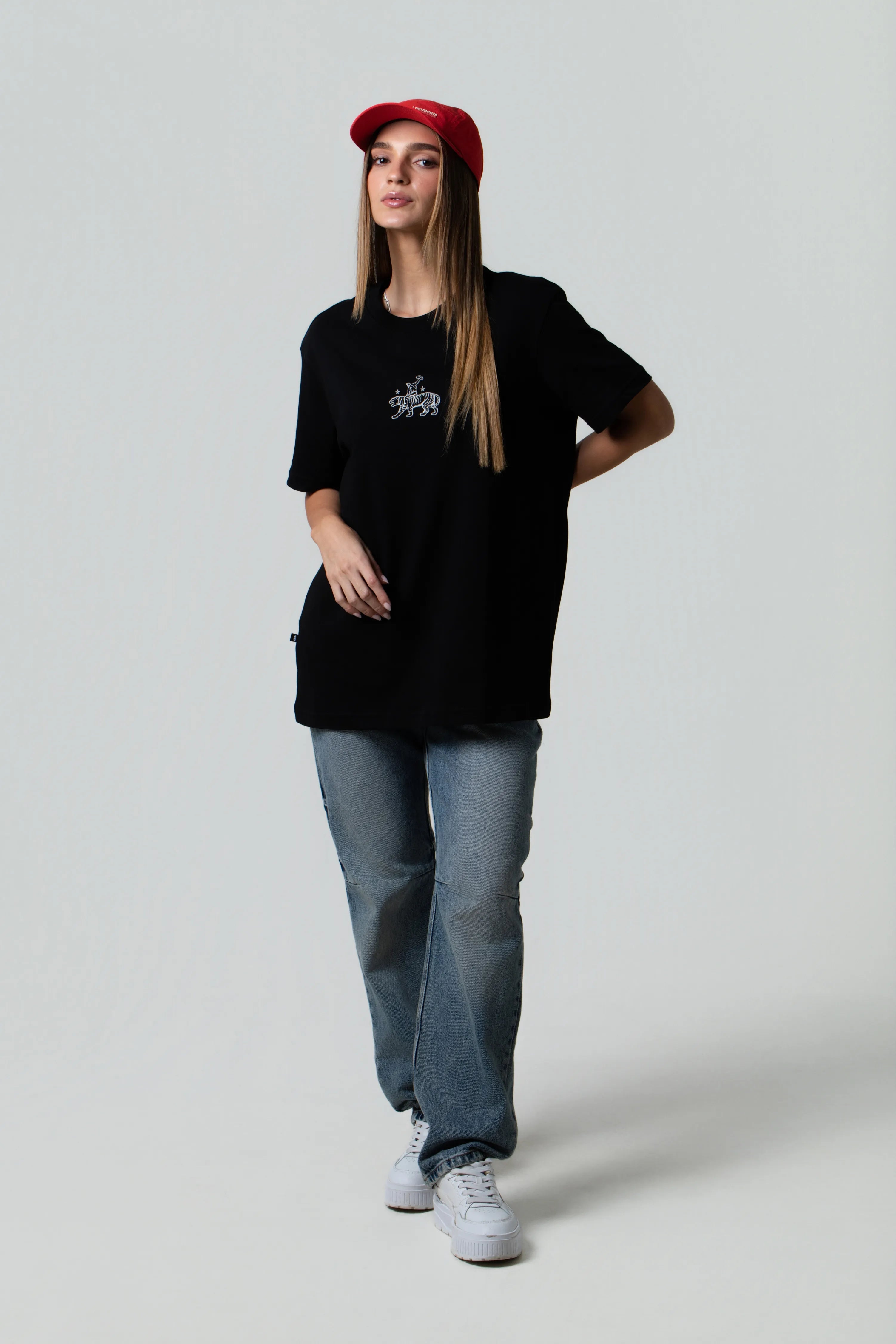 CAMISETA MANGA CORTA COLOR NEGRO