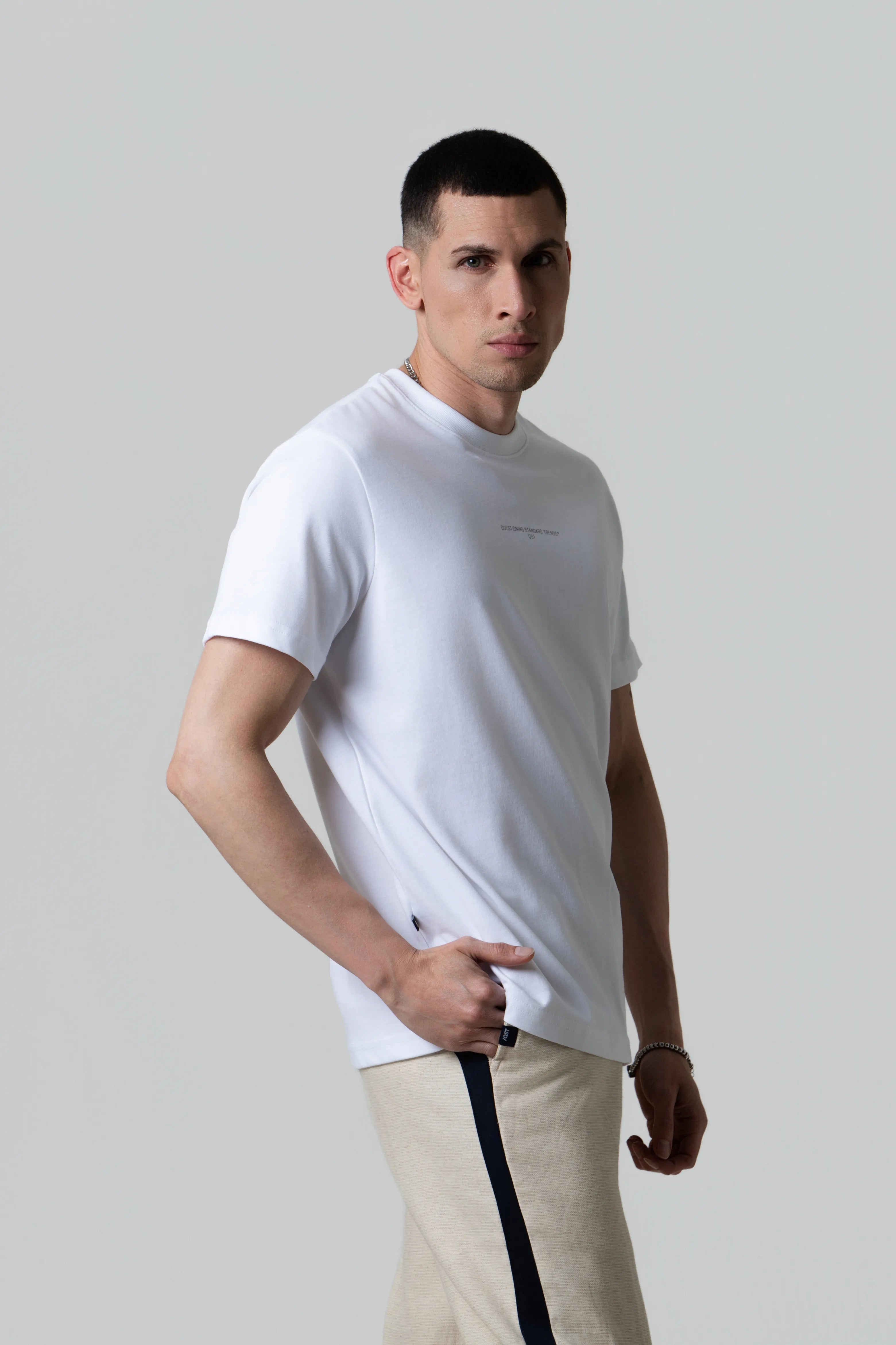 CAMISETA MANGA CORTA COLOR BLANCO BLANCO