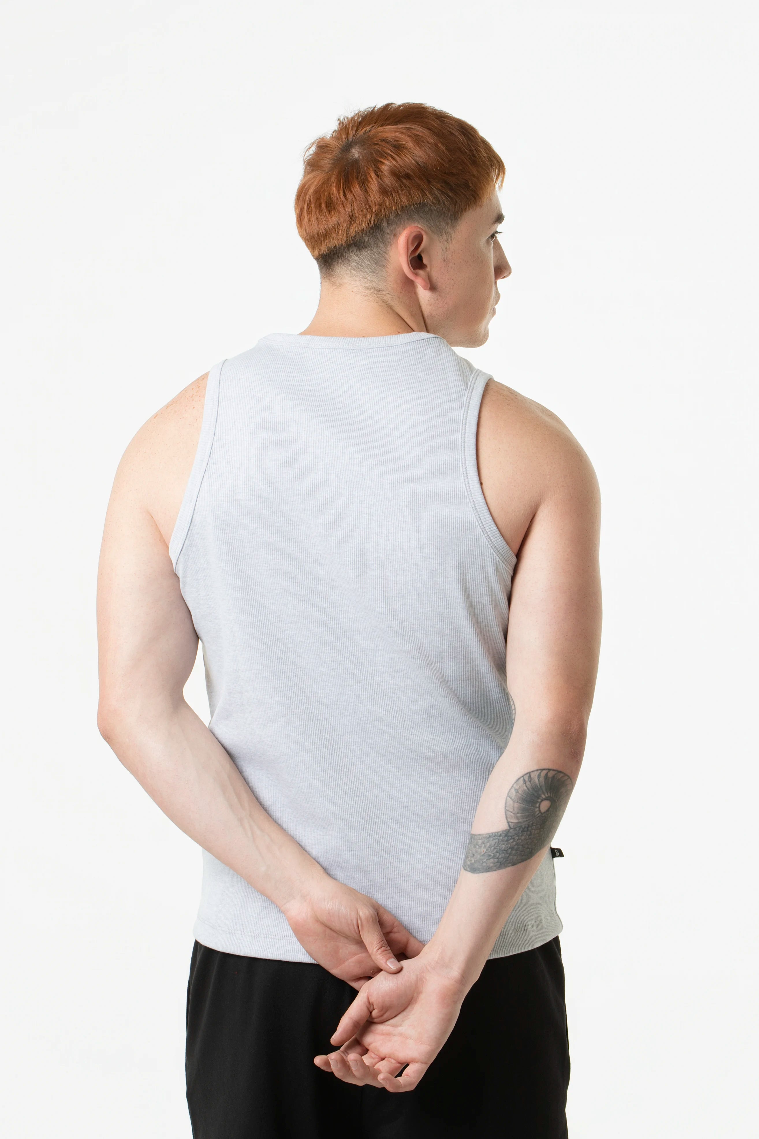CAMISETA MANGA SISA COLOR GRIS JASPE CLARO