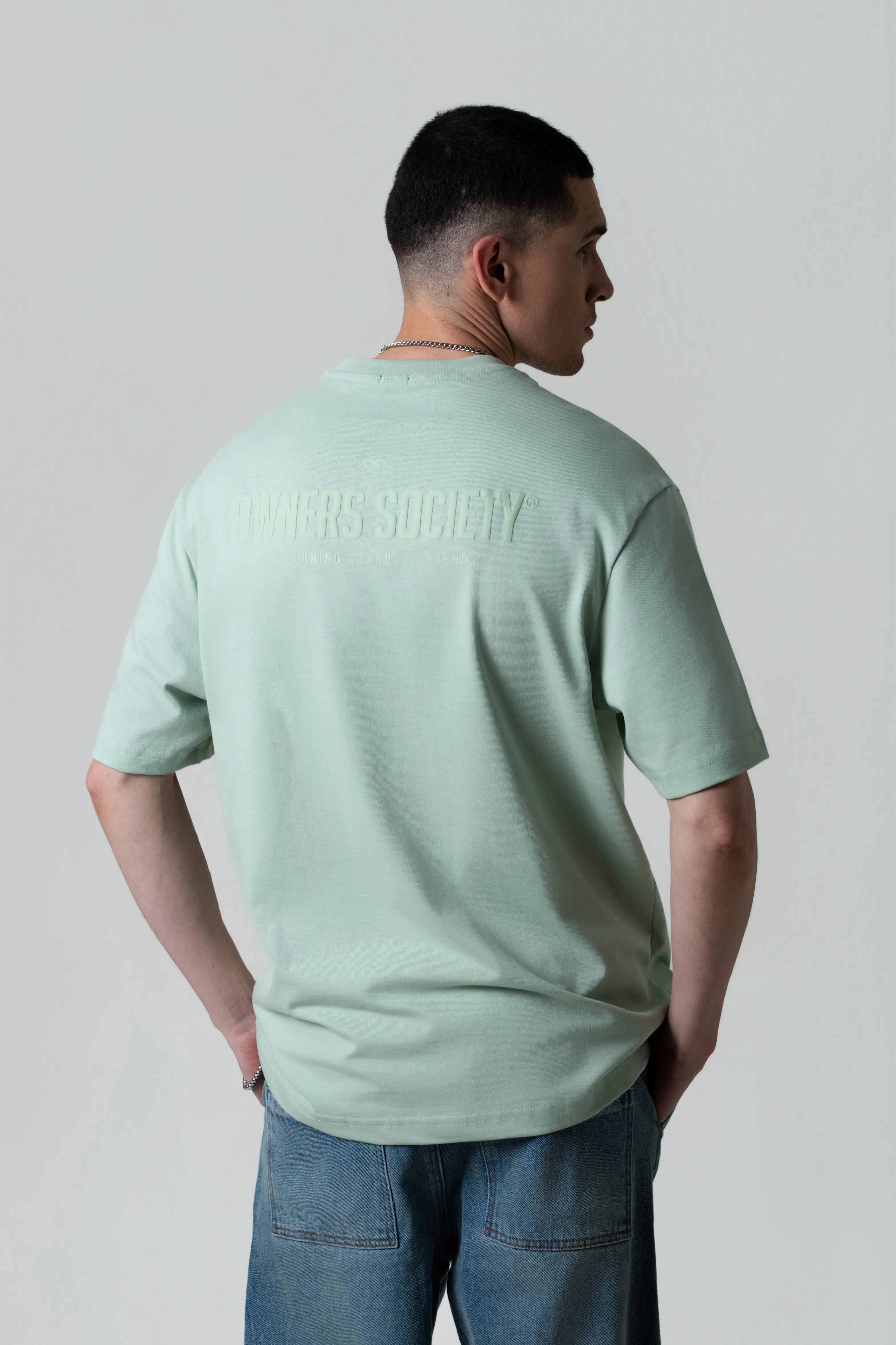 CAMISETA MANGA CORTA COLOR FROSTY GREEN