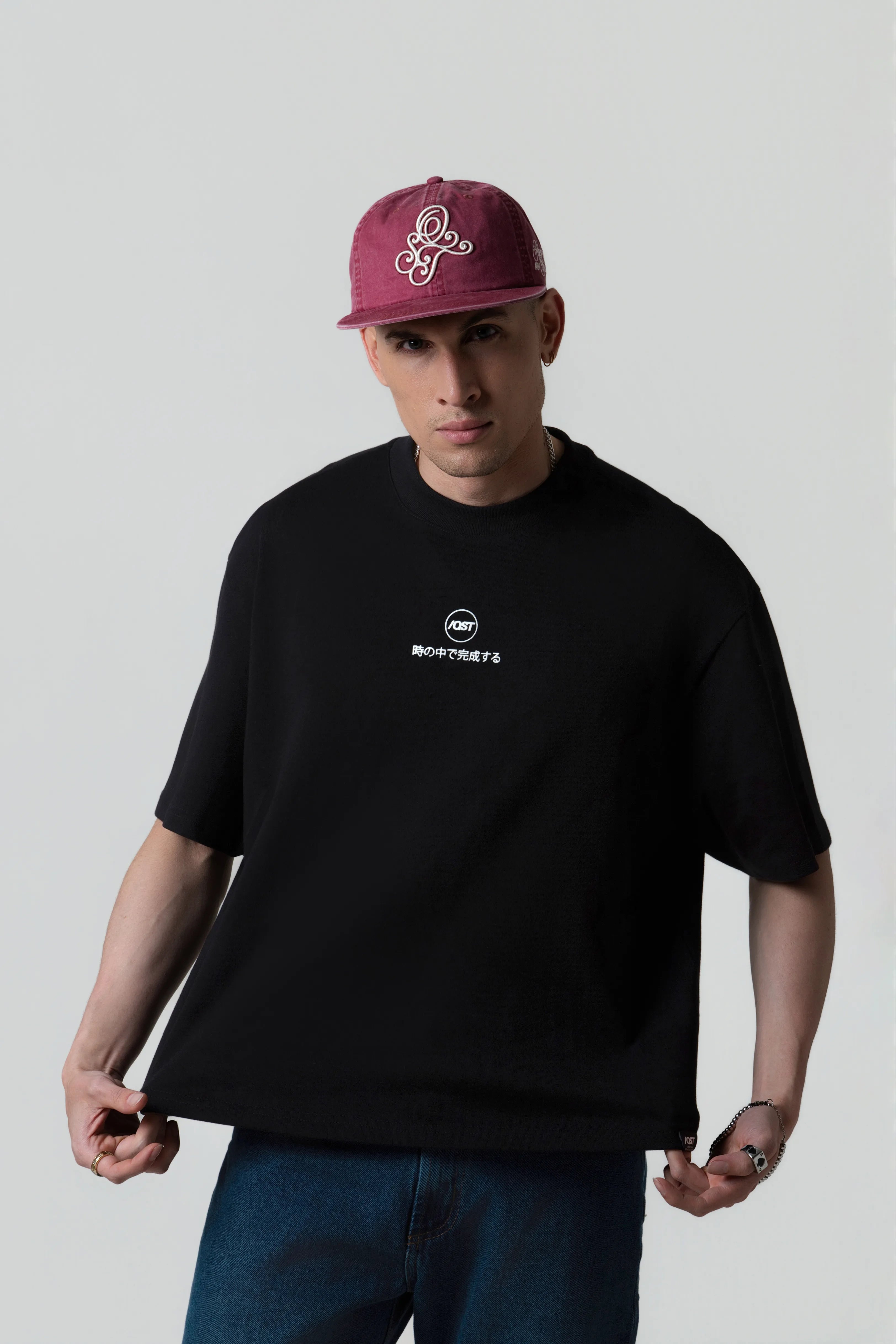 CAMISETA MANGA CORTA COLOR NEGRO