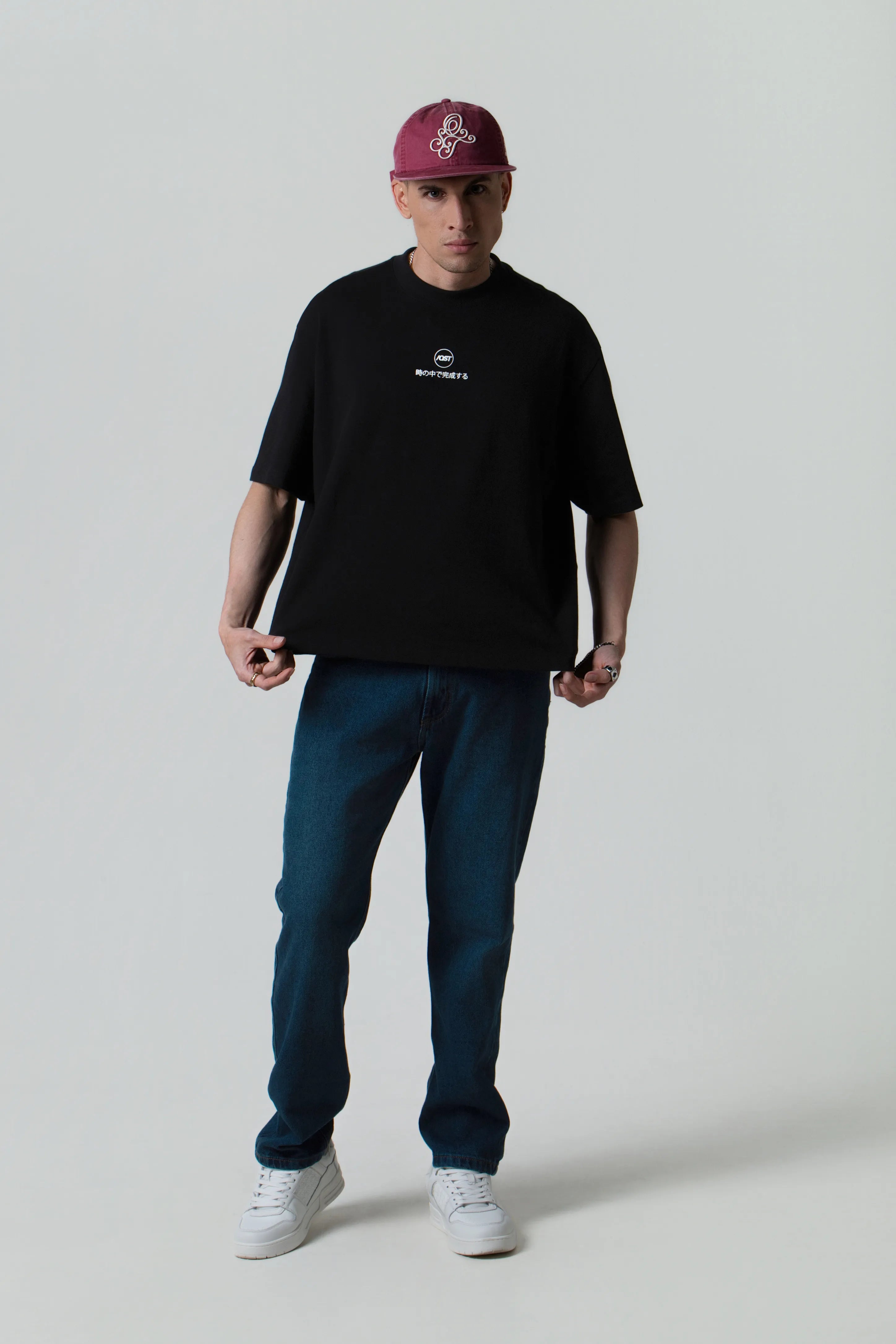 CAMISETA MANGA CORTA COLOR NEGRO