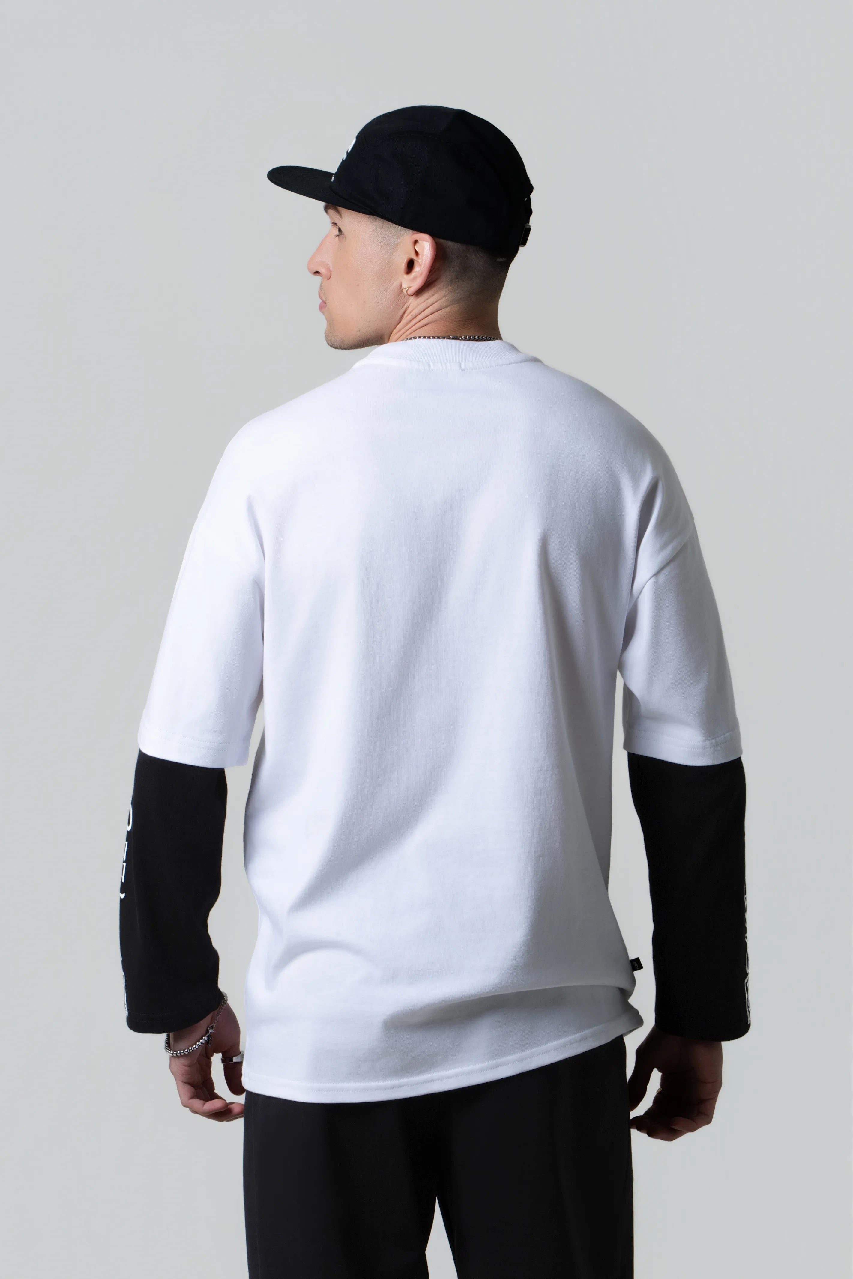 CAMISETA MANGA LARGA COLOR BLANCO BLANCO