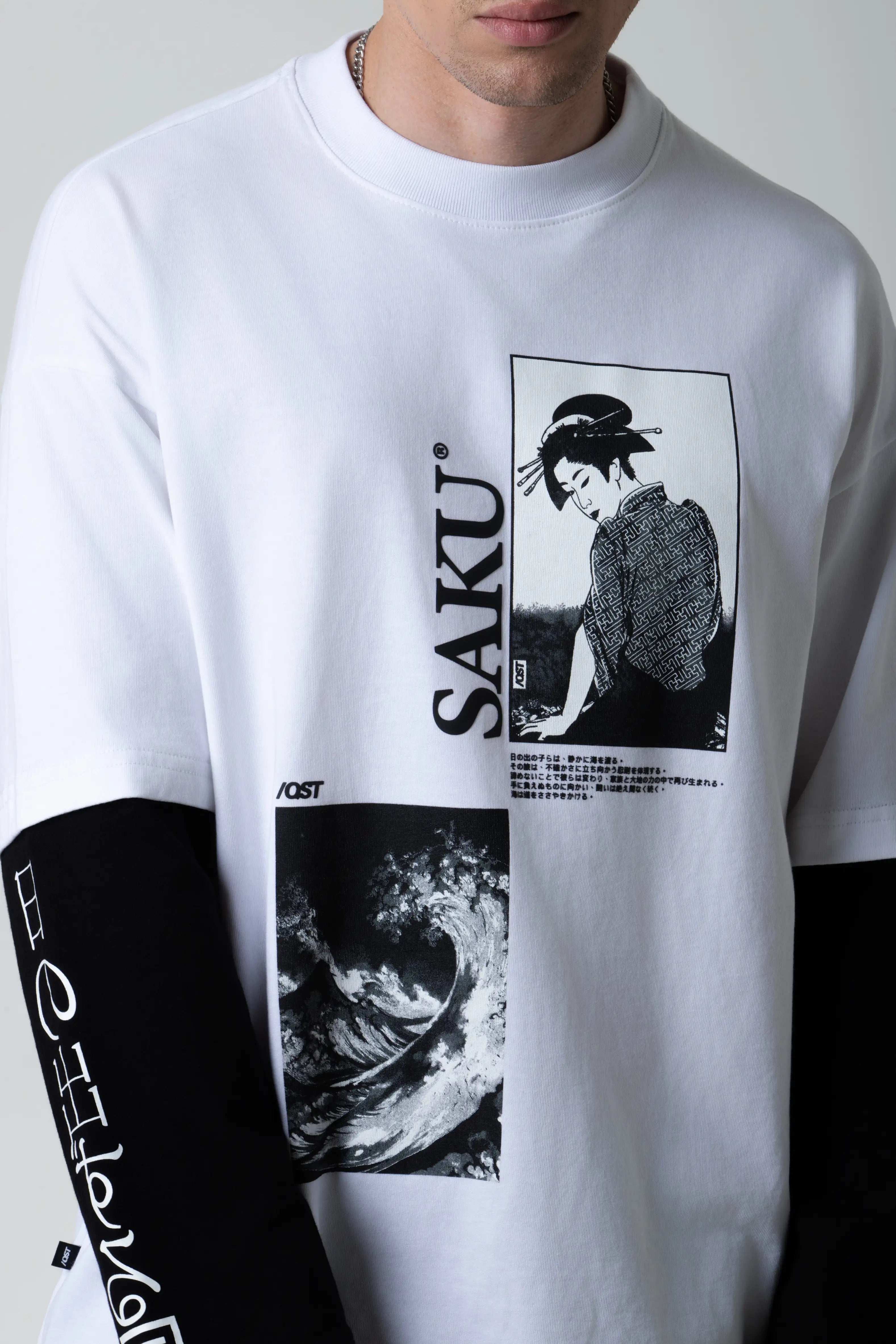 CAMISETA MANGA LARGA COLOR BLANCO BLANCO