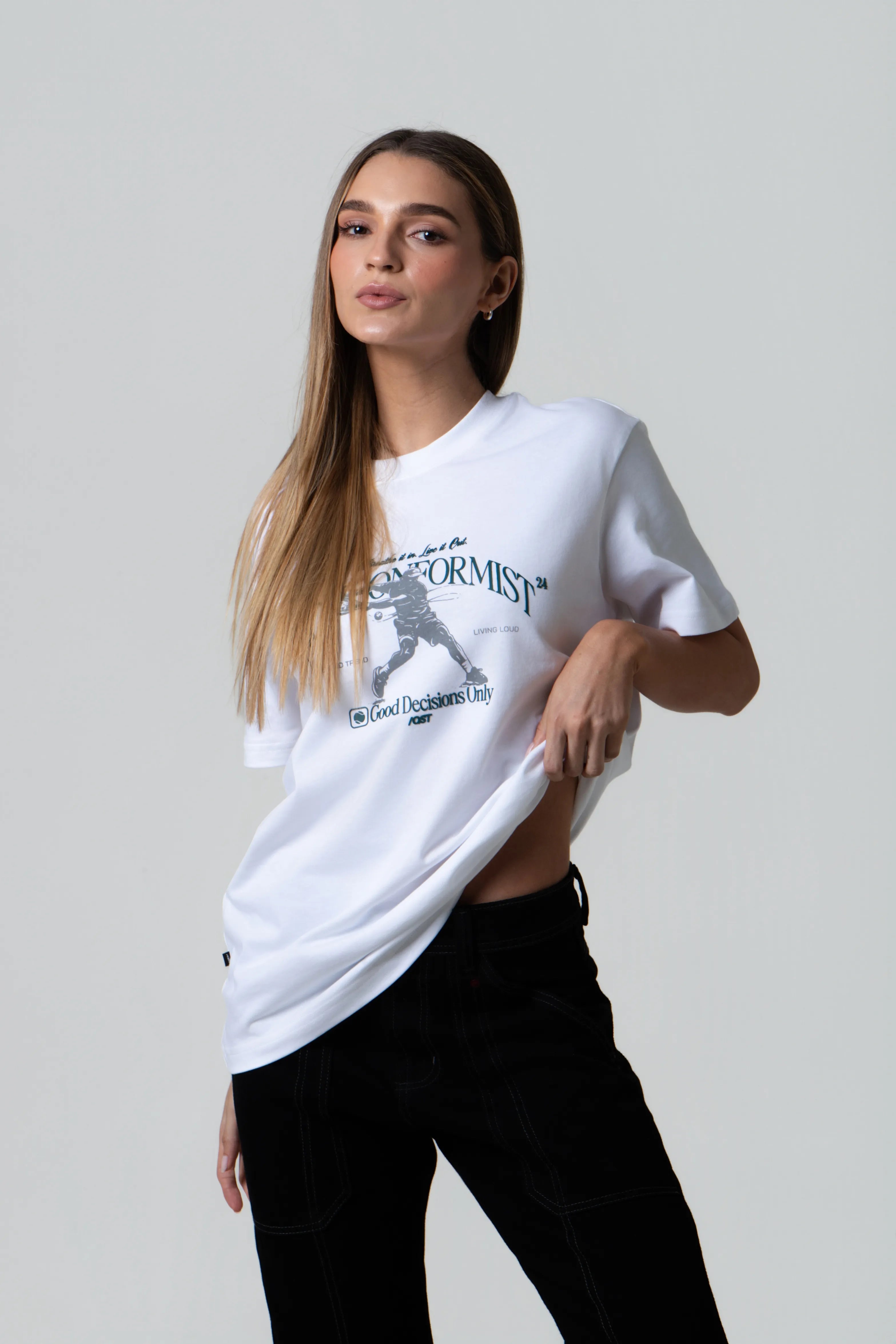 CAMISETA MANGA CORTA COLOR BLANCO BLANCO