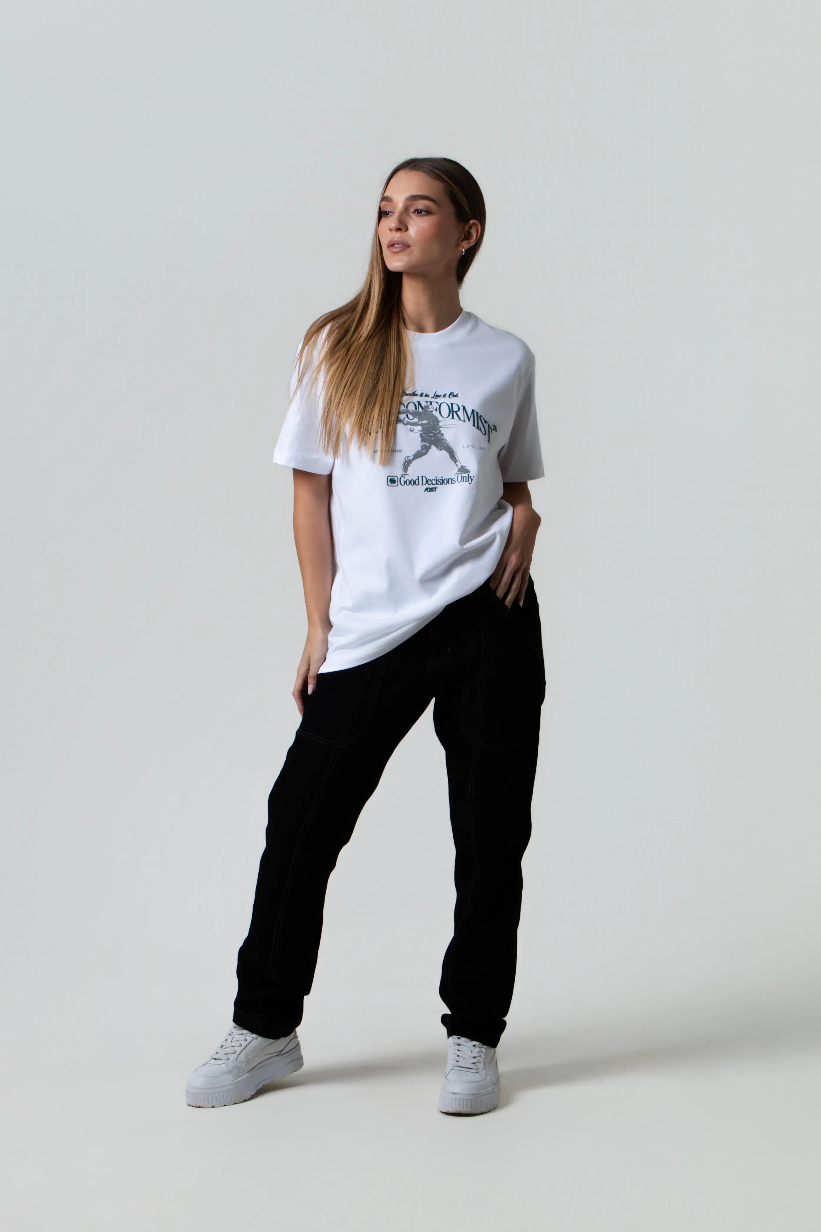 CAMISETA MANGA CORTA COLOR BLANCO BLANCO