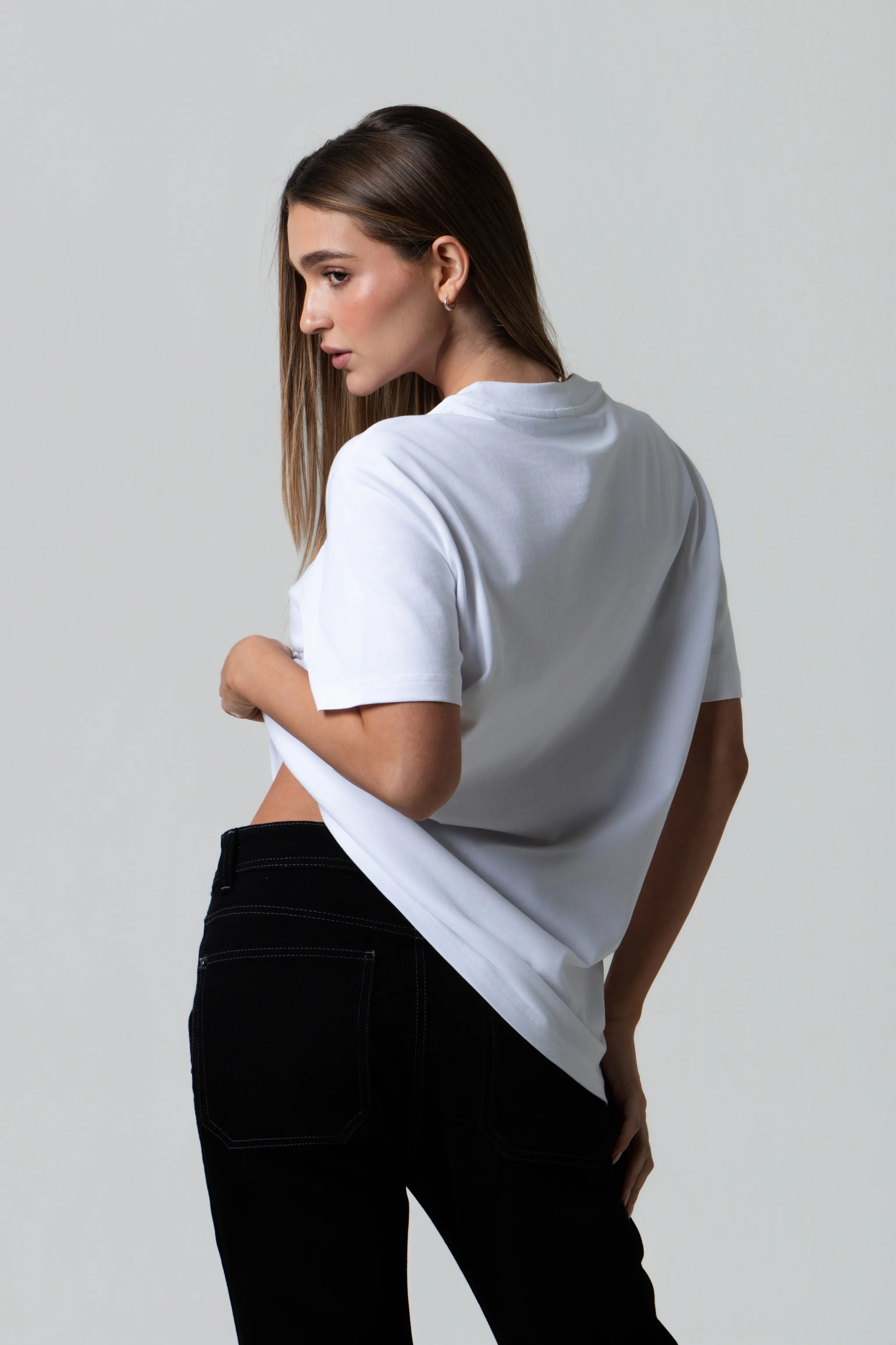 CAMISETA MANGA CORTA COLOR BLANCO BLANCO