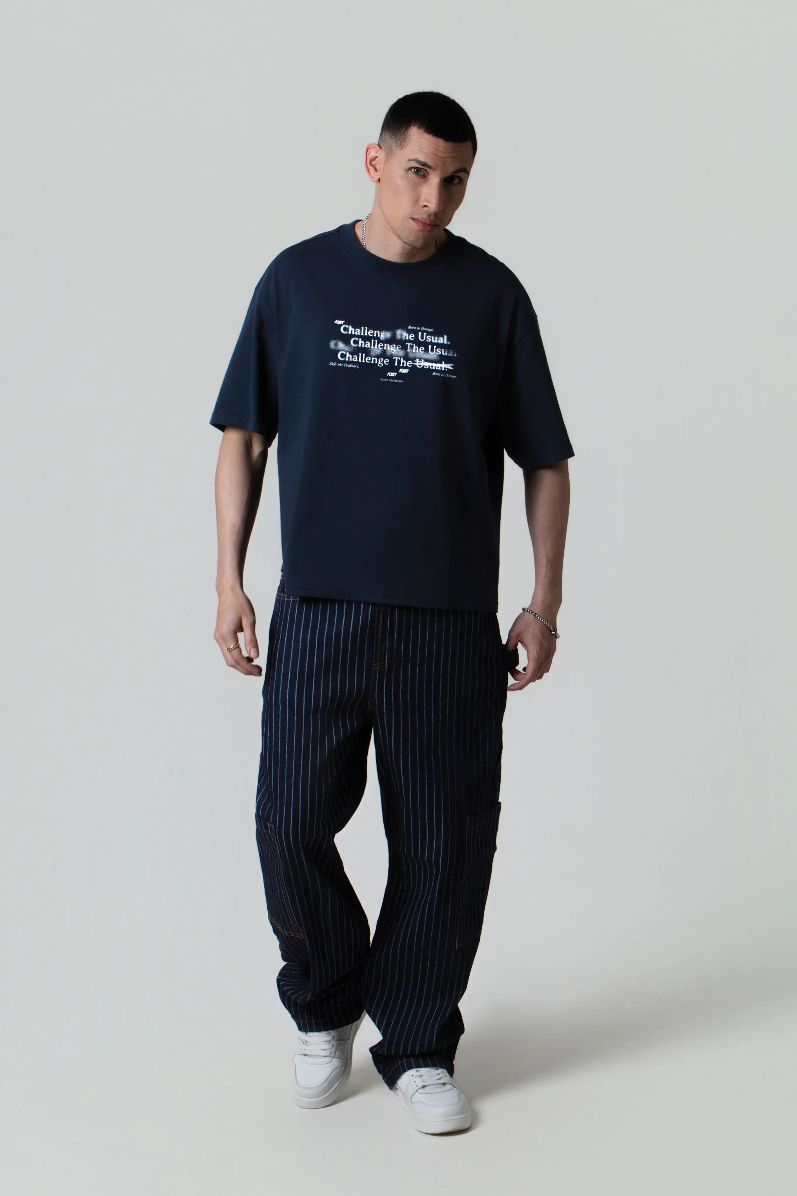 CAMISETA MANGA CORTA COLOR AZUL OSCURO