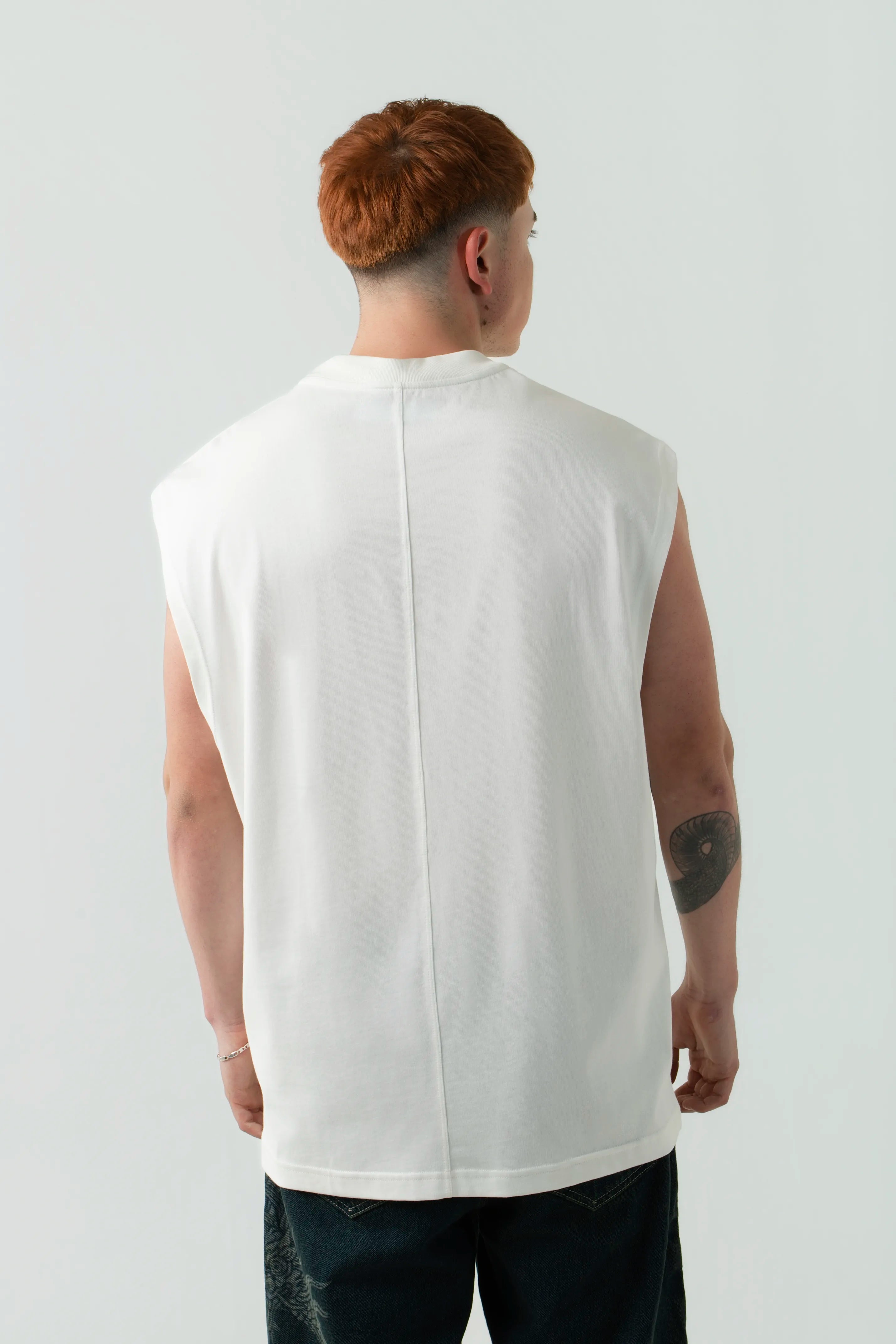 CAMISETA MANGA SISA COLOR IVORY