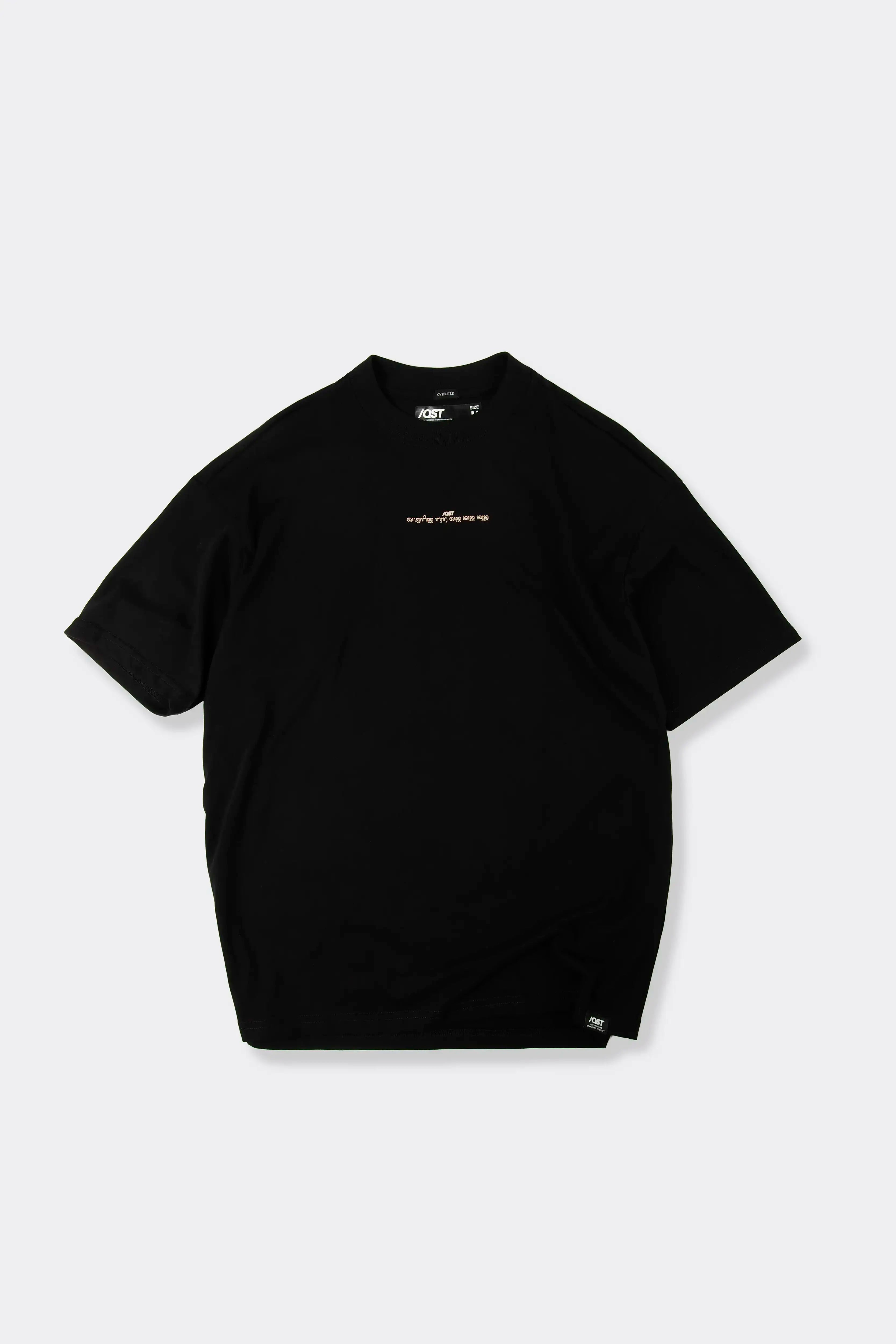 CAMISETA MANGA CORTA COLOR NEGRO