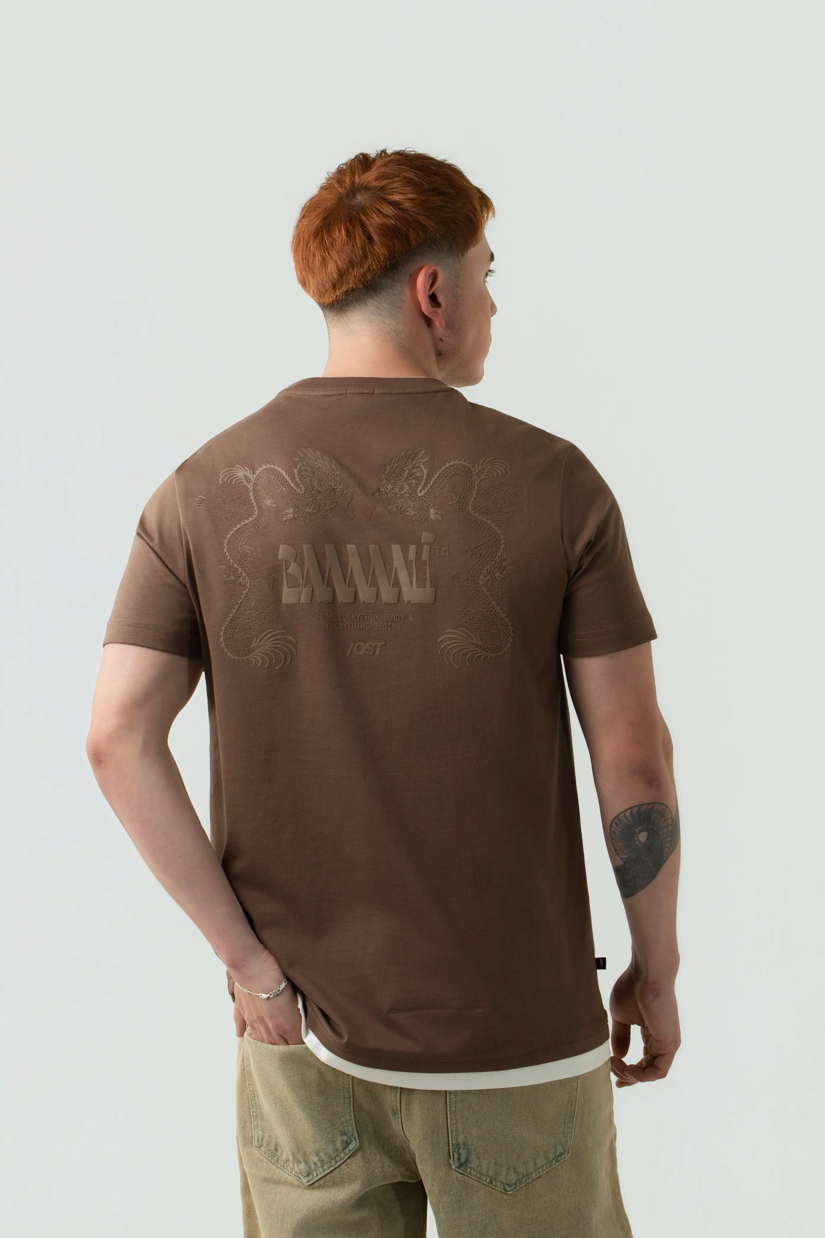 CAMISETA MANGA CORTA COLOR SHAVED CHOCOLATE