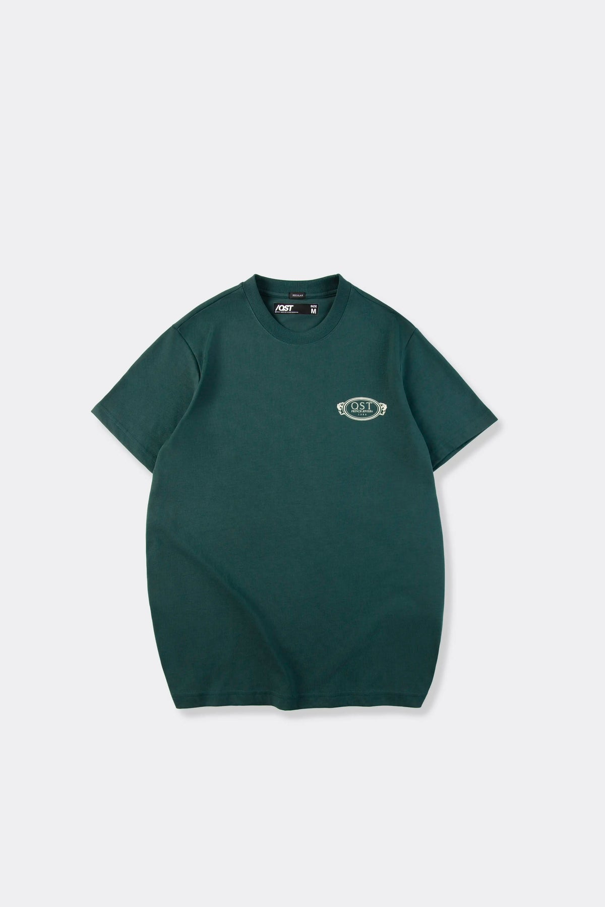 CAMISETA MANGA CORTA COLOR VERDE BOTELLA