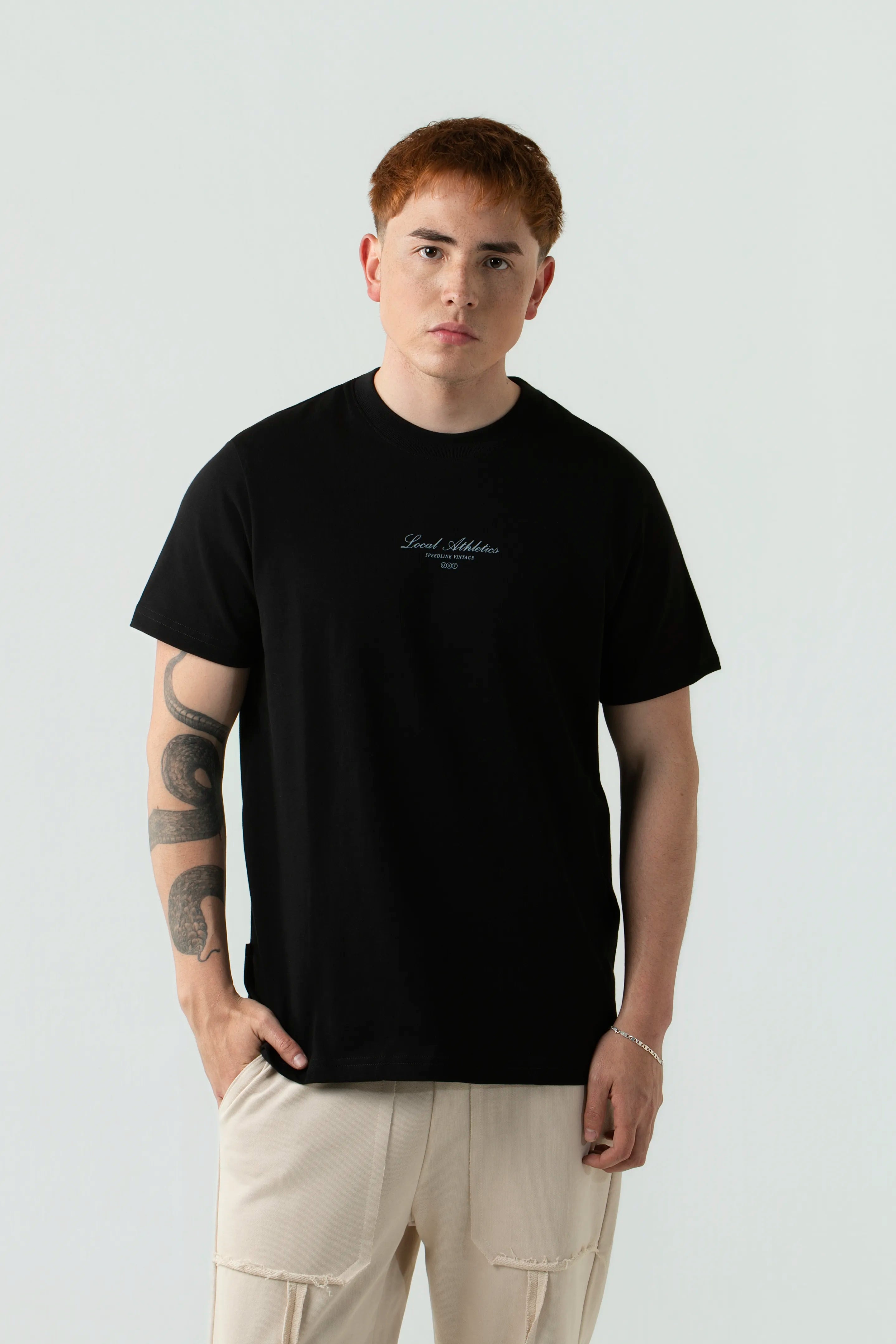 CAMISETA MANGA CORTA COLOR NEGRO