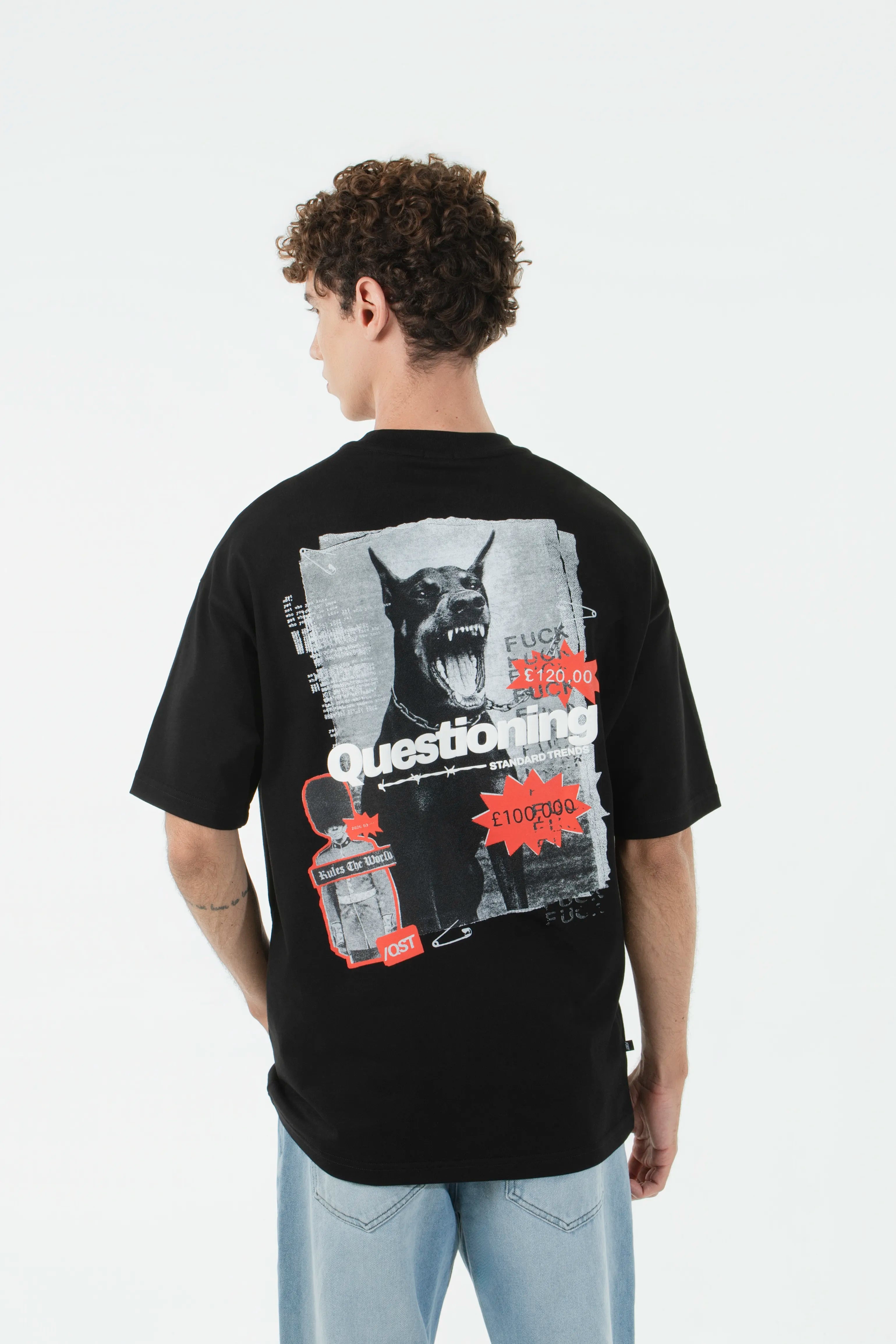 CAMISETA MANGA CORTA COLOR NEGRO