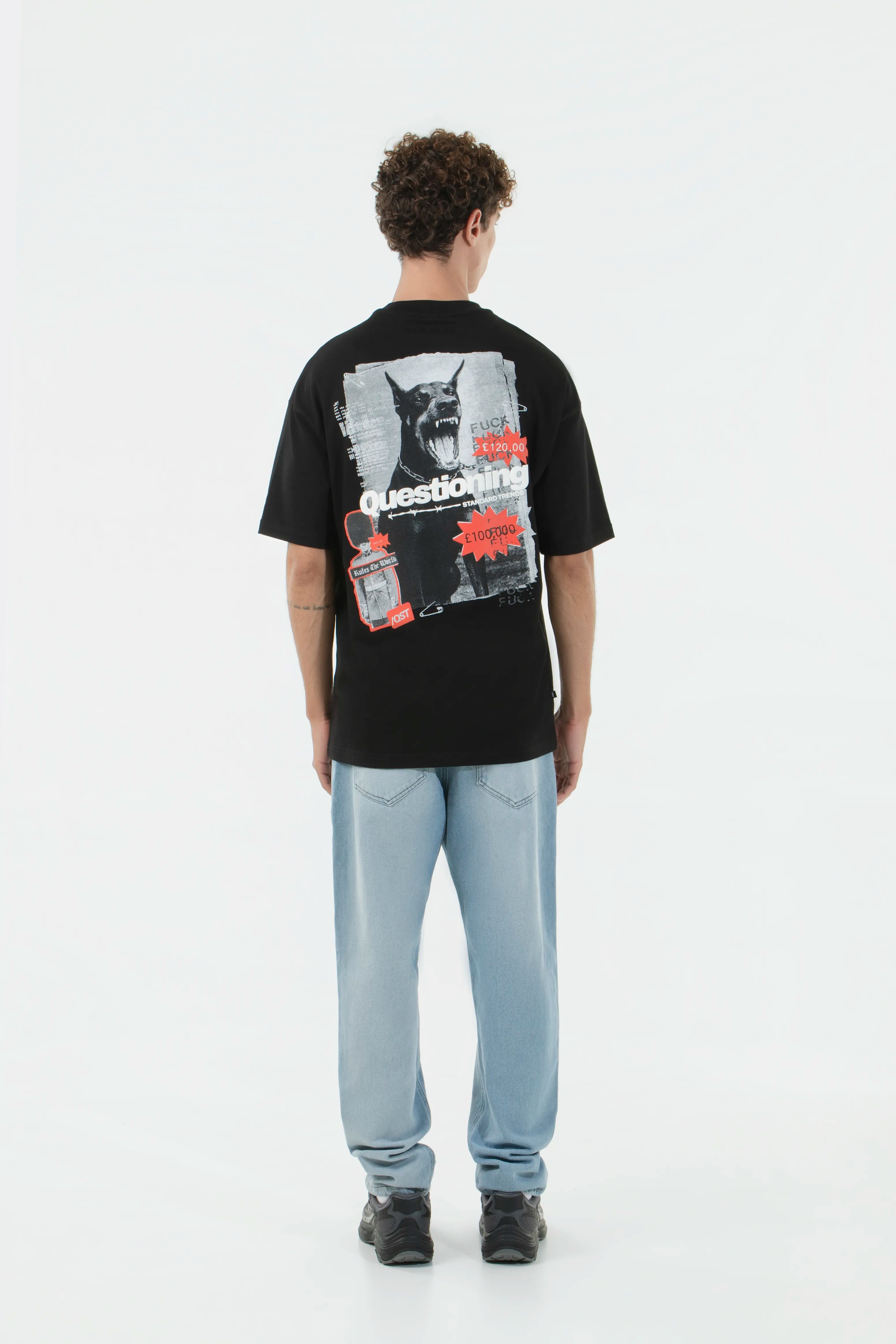 CAMISETA MANGA CORTA COLOR NEGRO