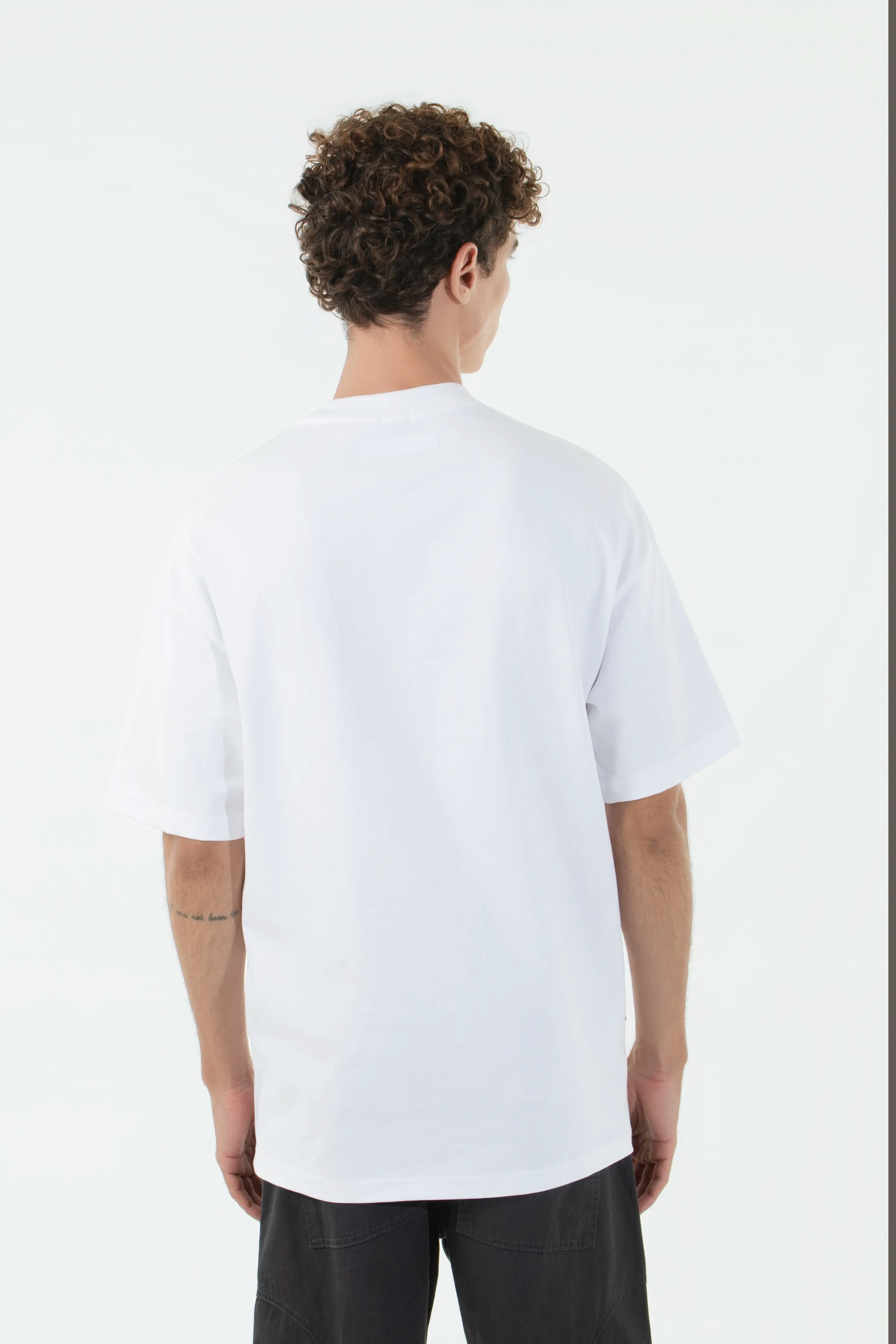 CAMISETA MANGA CORTA COLOR BLANCO