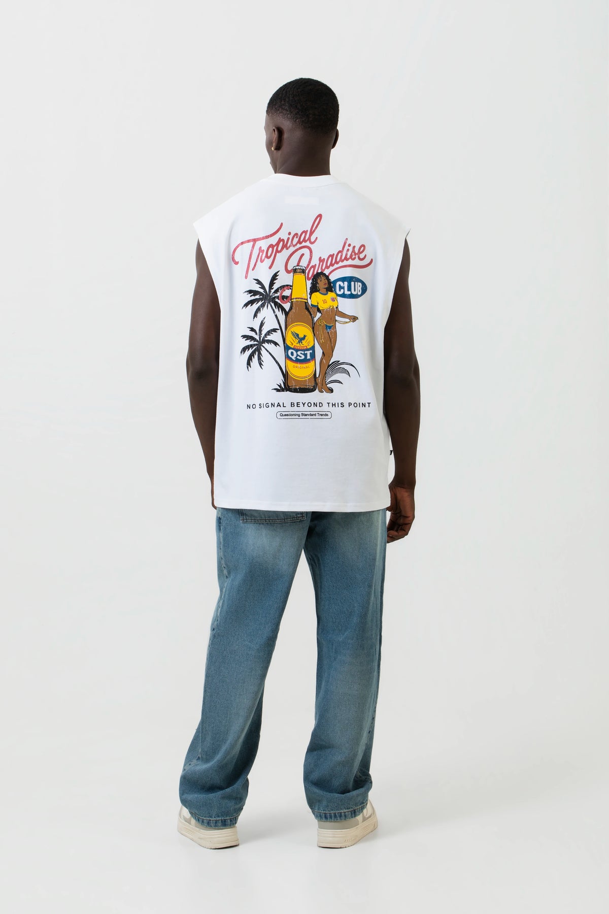 CAMISETA MANGA SISA COLOR BLANCO