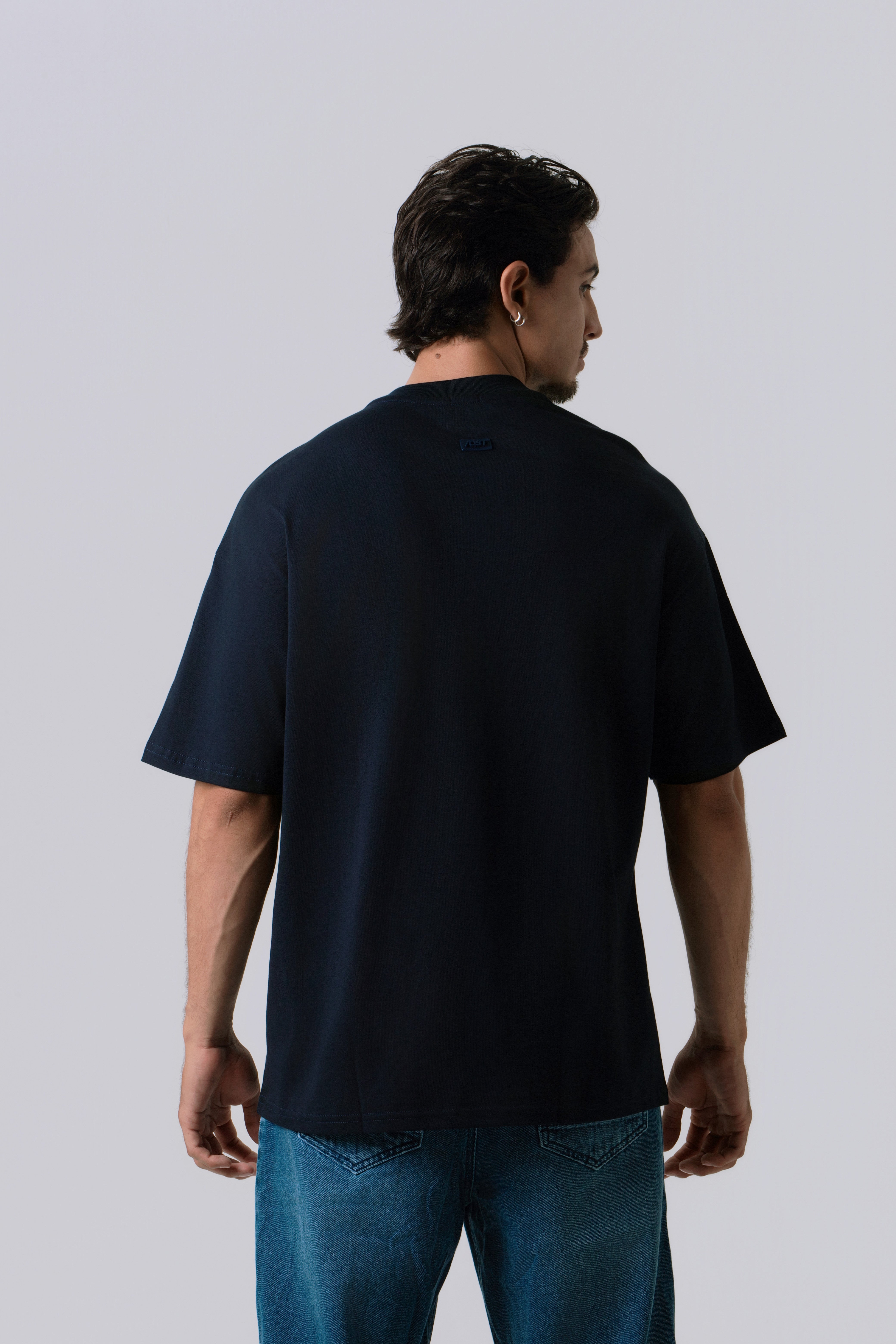 CAMISETA OVERSIZE COLOR AZUL NOCHE