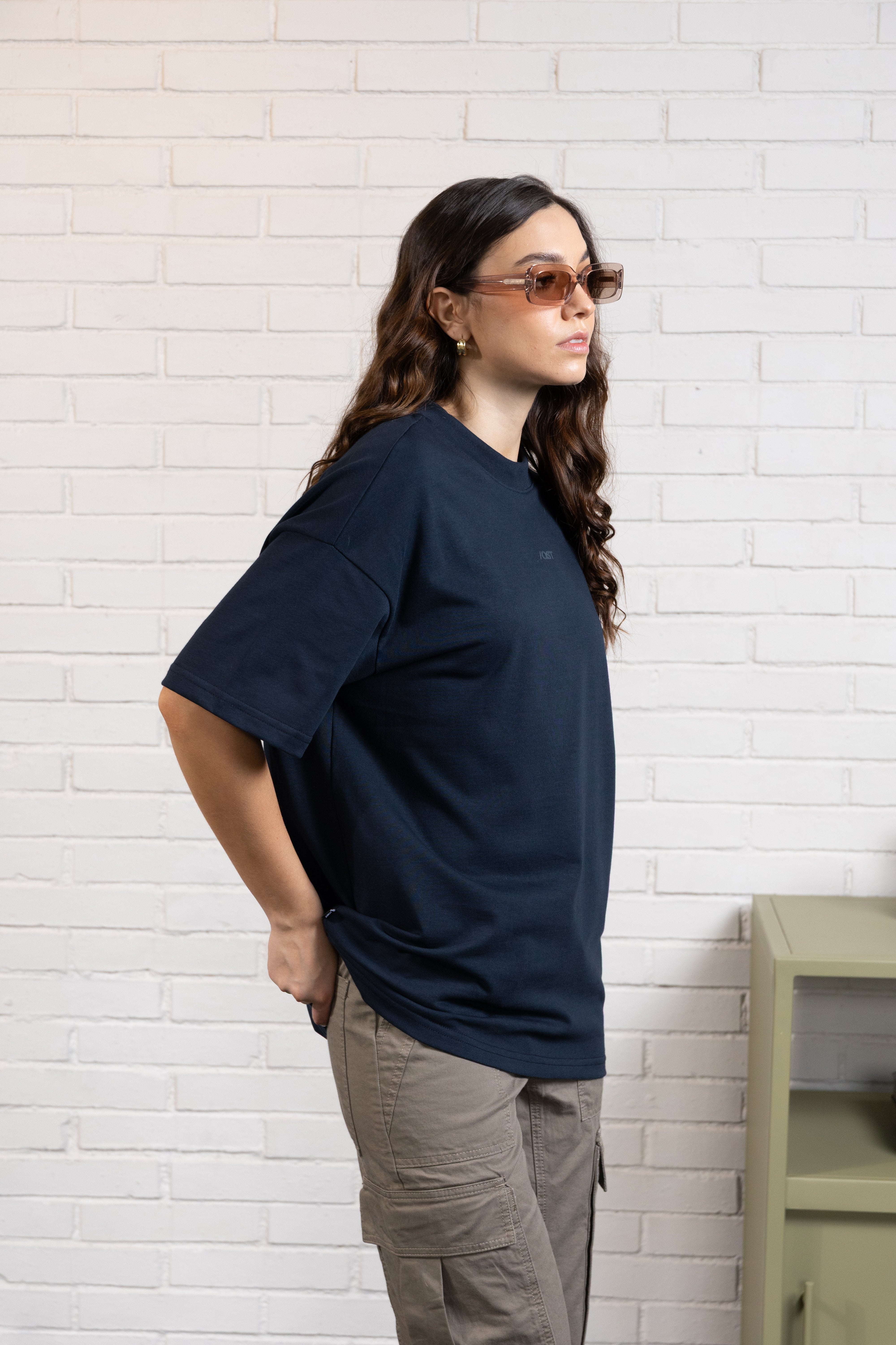 CAMISETA MANGA CORTA COLOR AZUL OSCURO