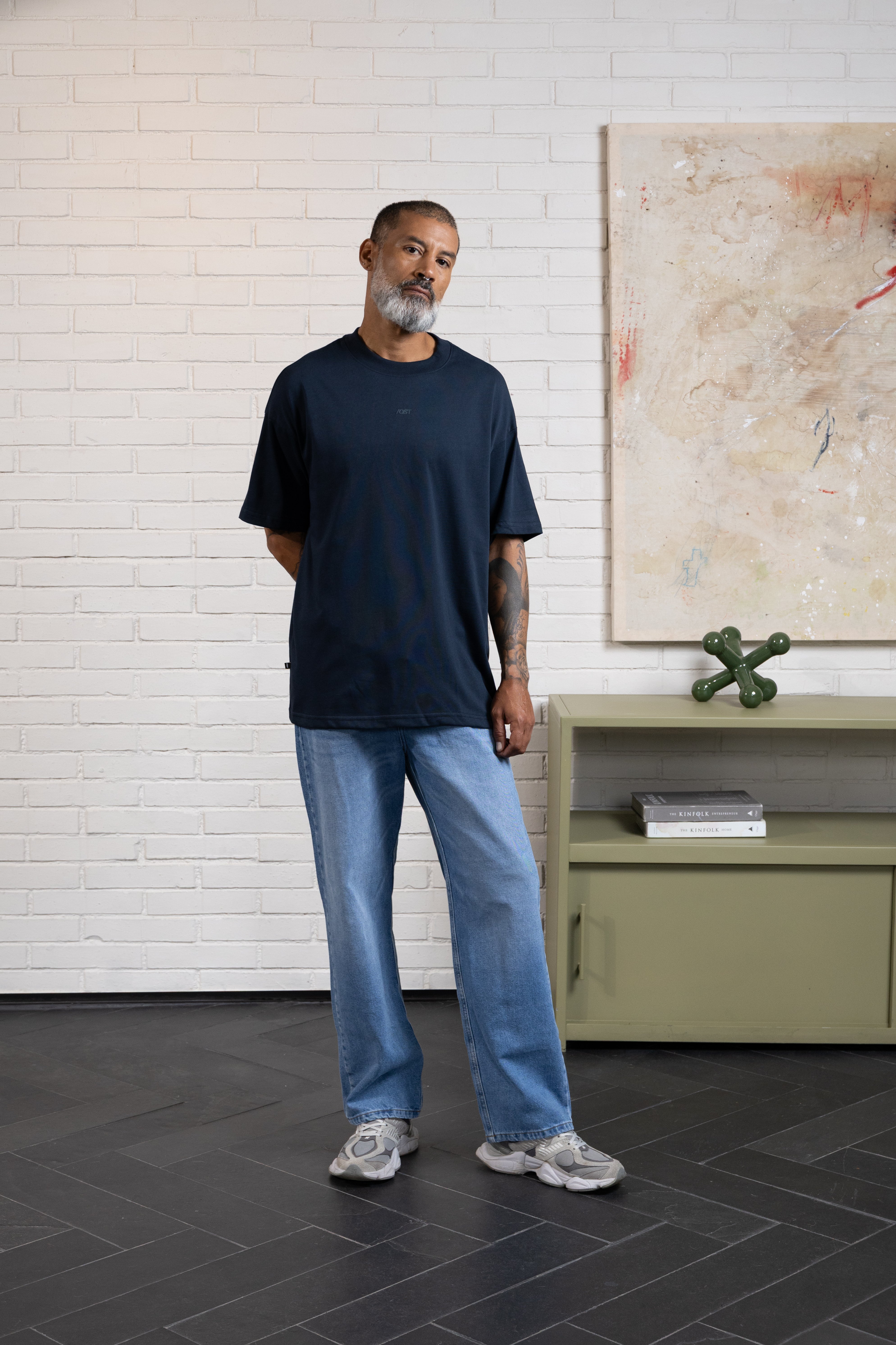 CAMISETA MANGA CORTA COLOR AZUL OSCURO