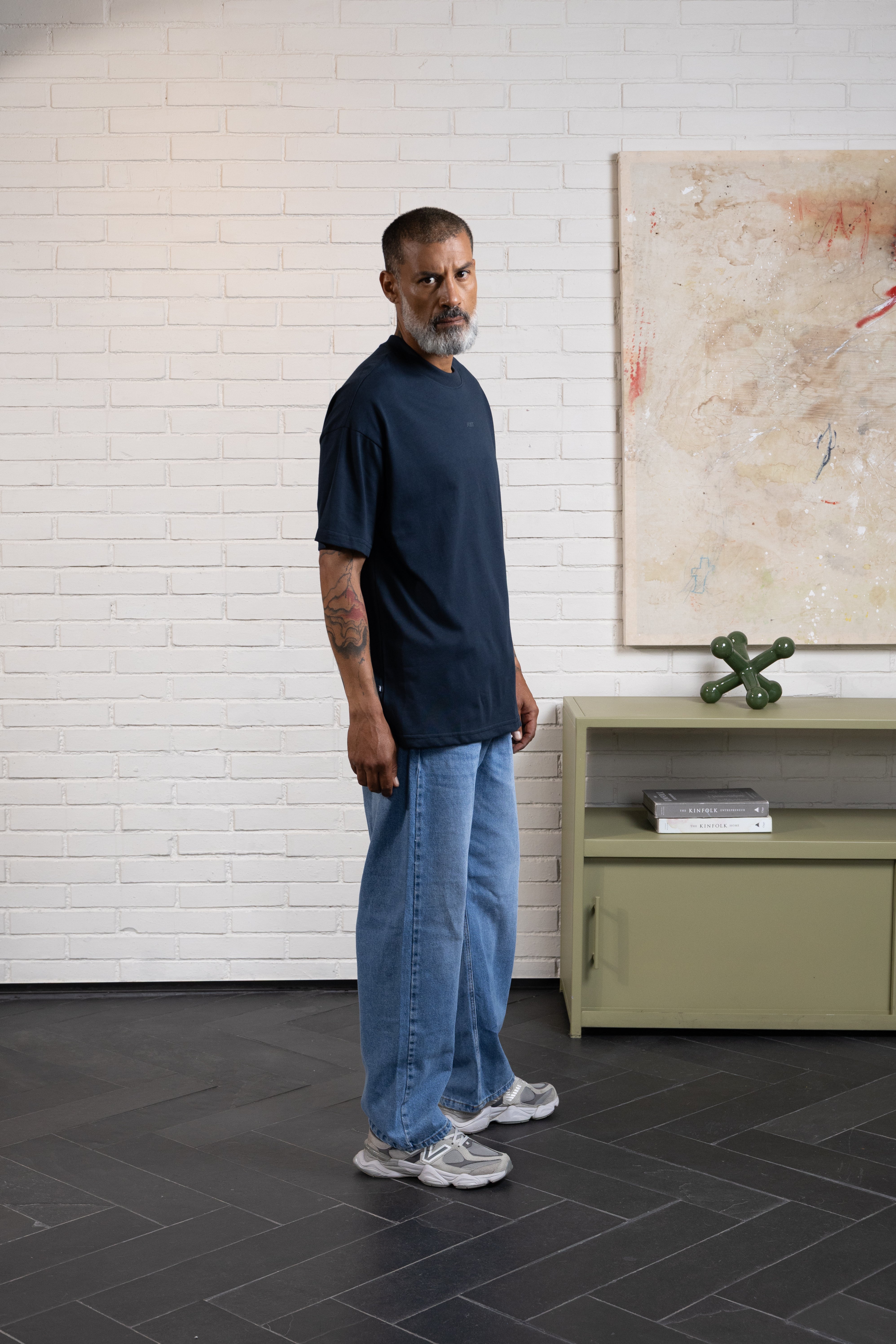 CAMISETA MANGA CORTA COLOR AZUL OSCURO