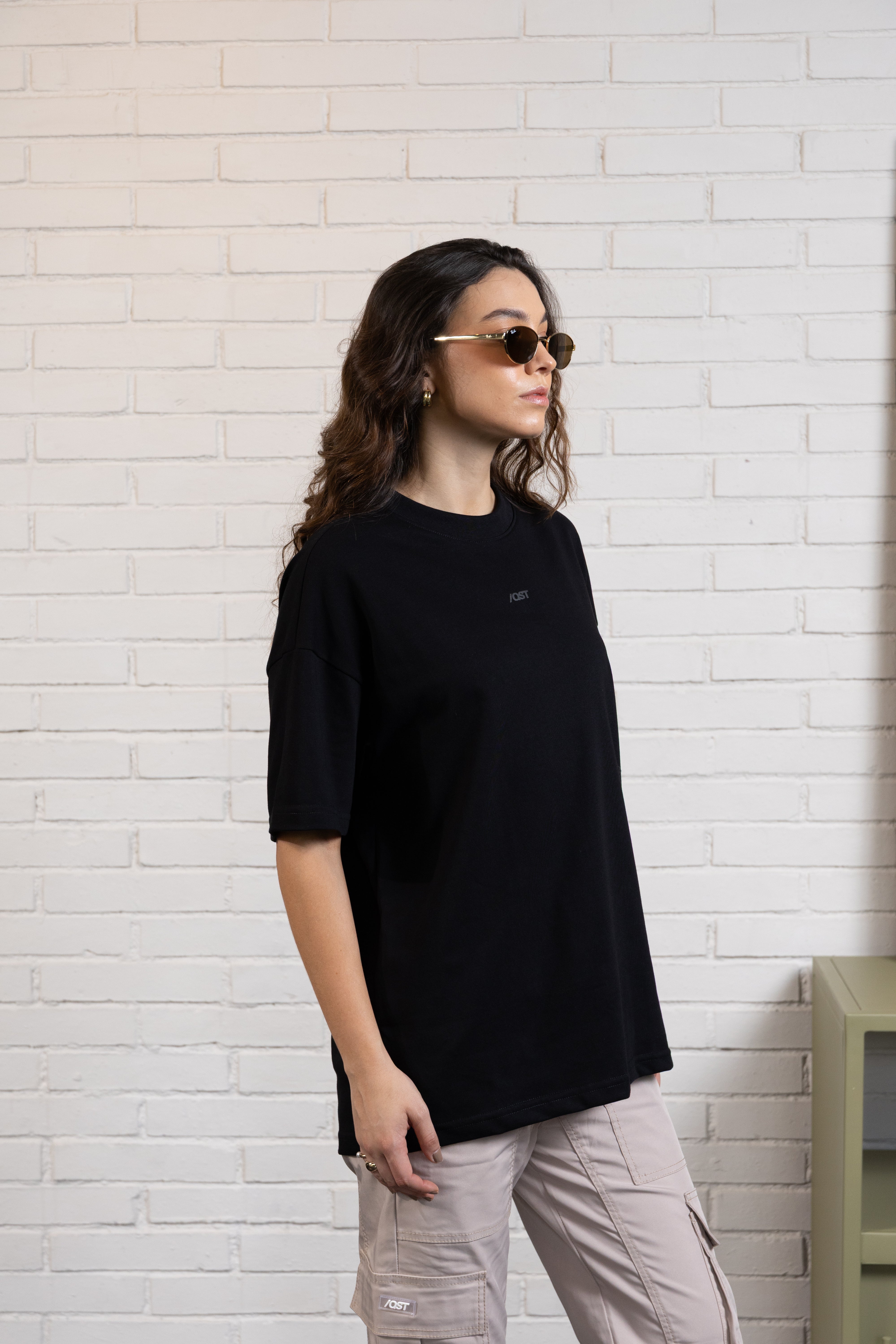 CAMISETA MANGA CORTA COLOR NEGRO