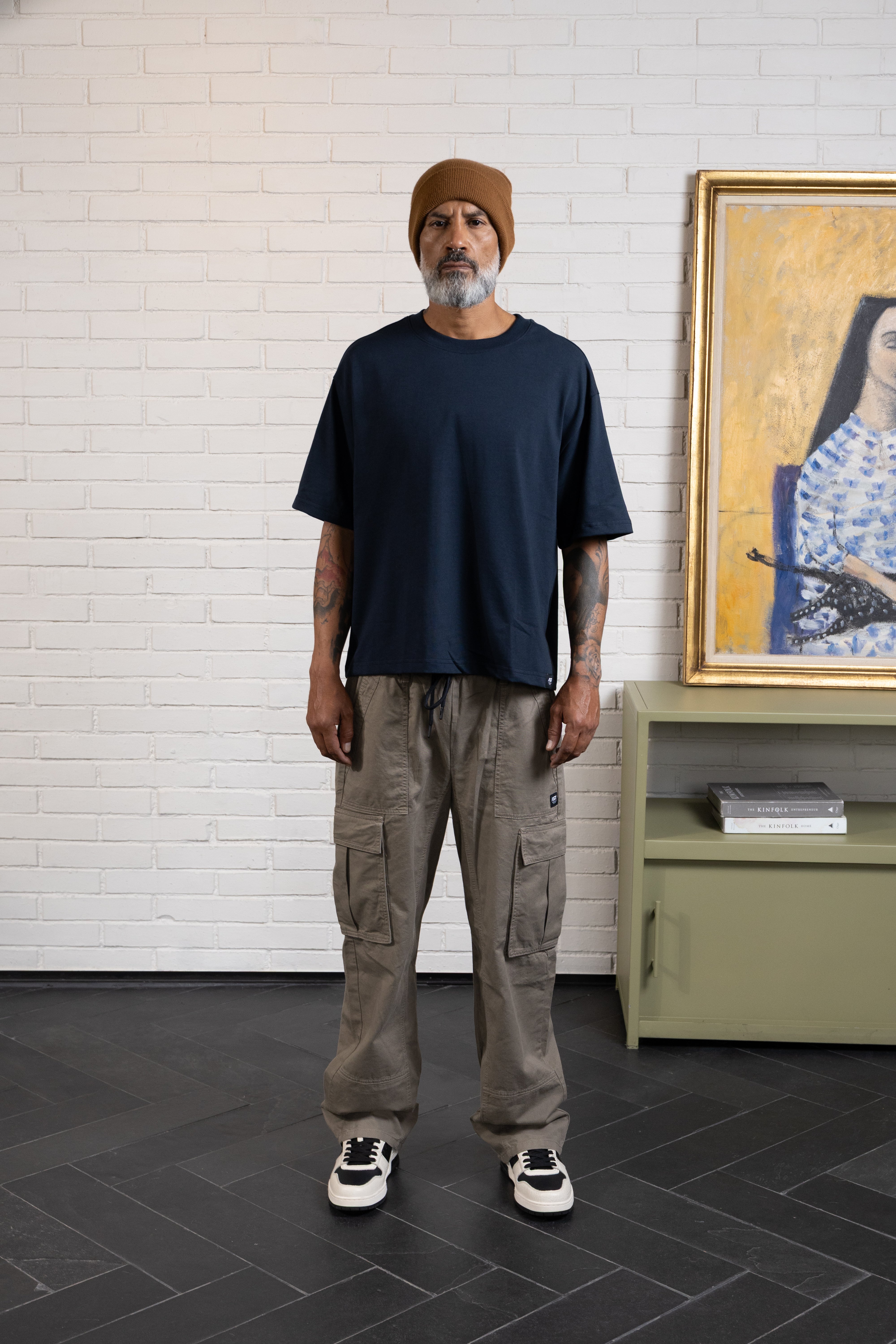 CAMISETA MANGA CORTA COLOR AZUL OSCURO