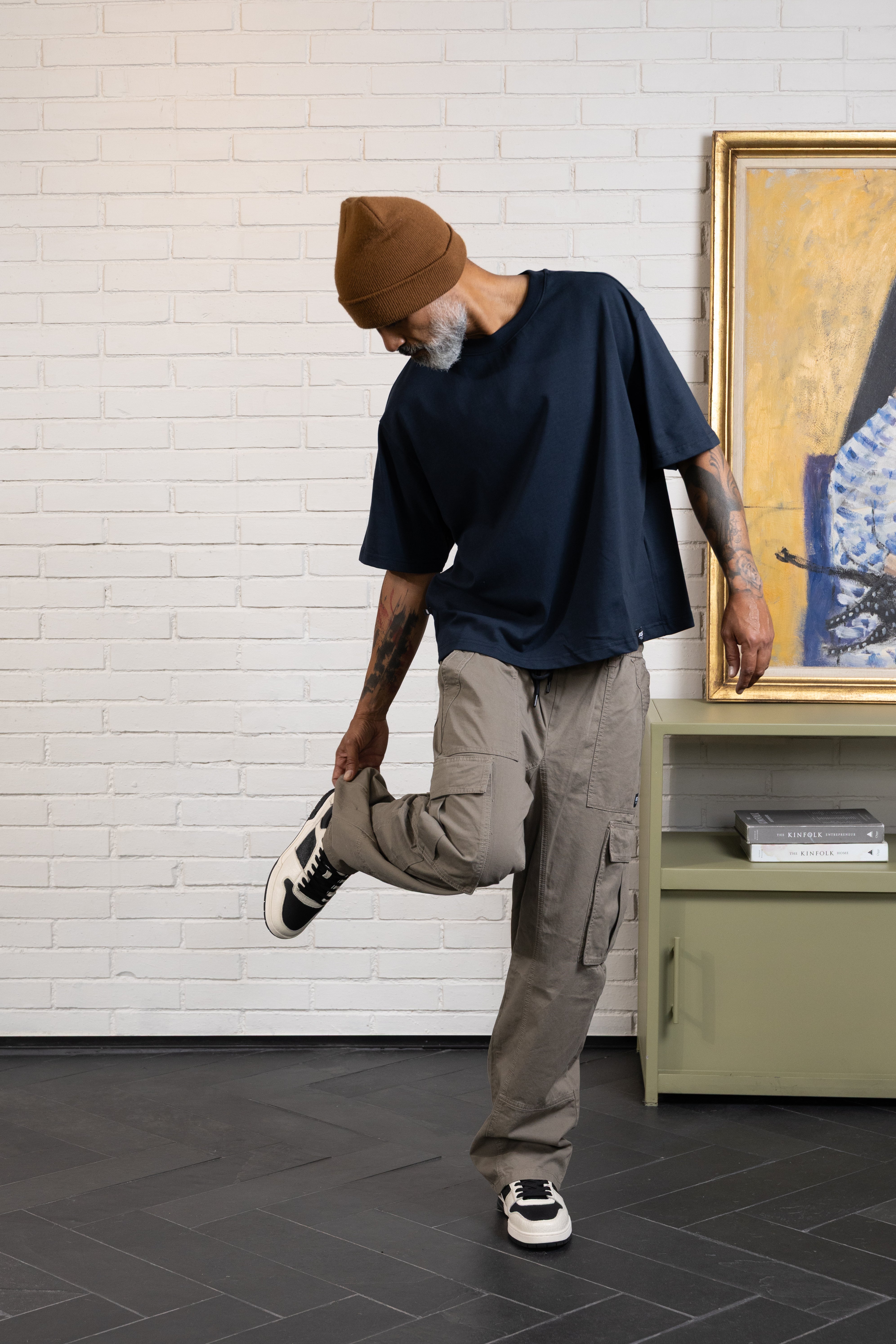 CAMISETA MANGA CORTA COLOR AZUL OSCURO