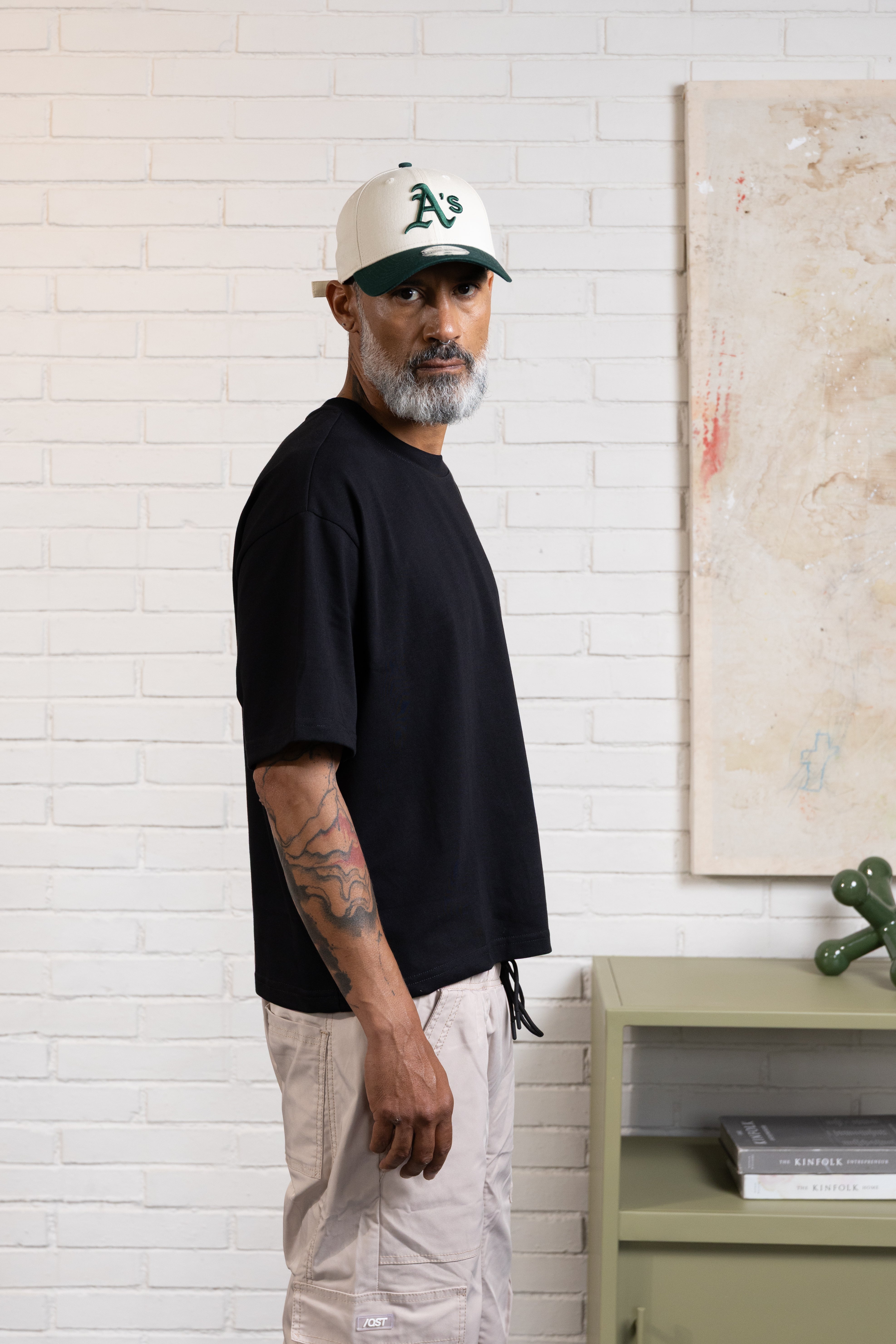 CAMISETA MANGA CORTA COLOR NEGRO