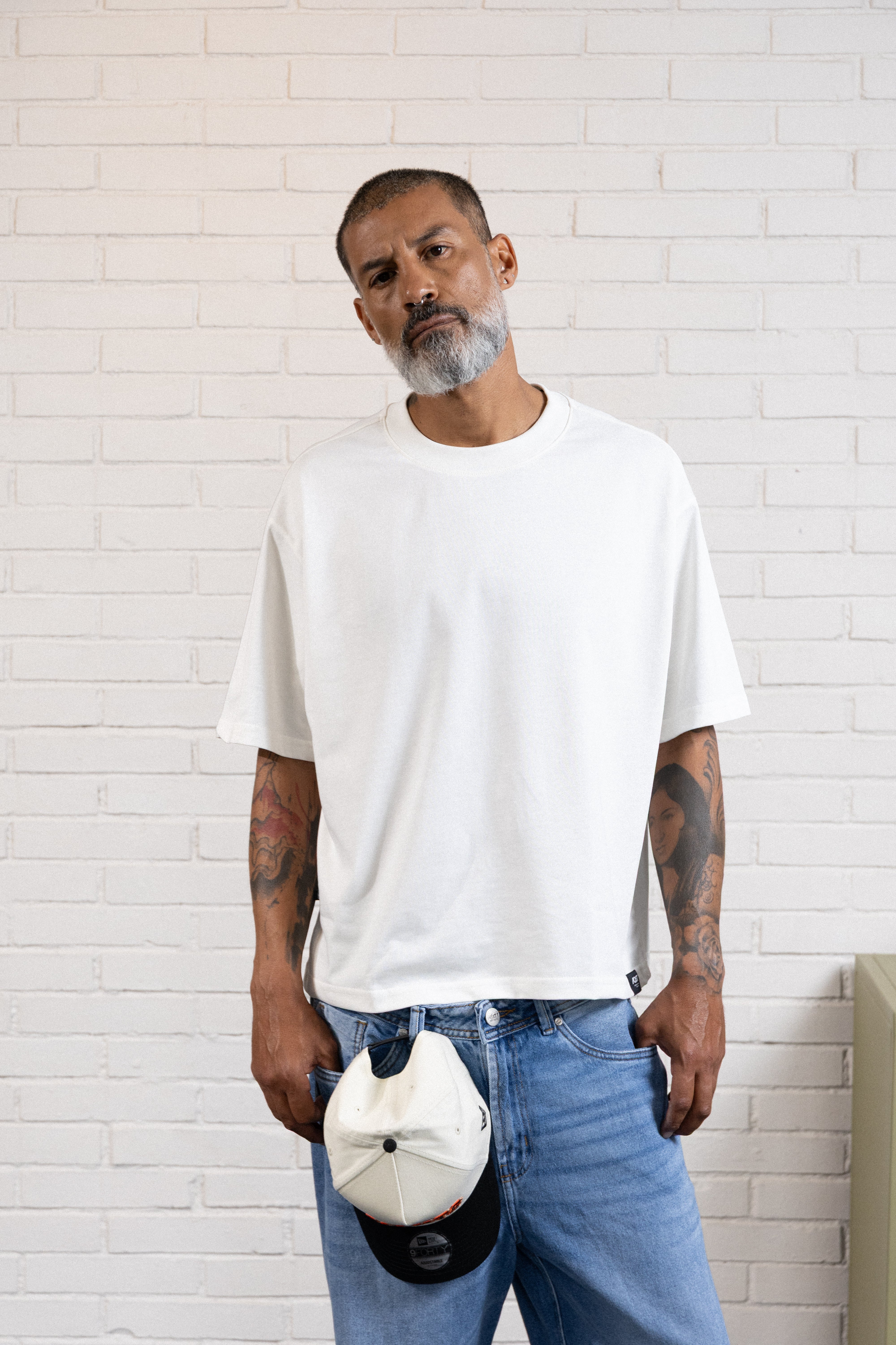 CAMISETA MANGA CORTA COLOR IVORY