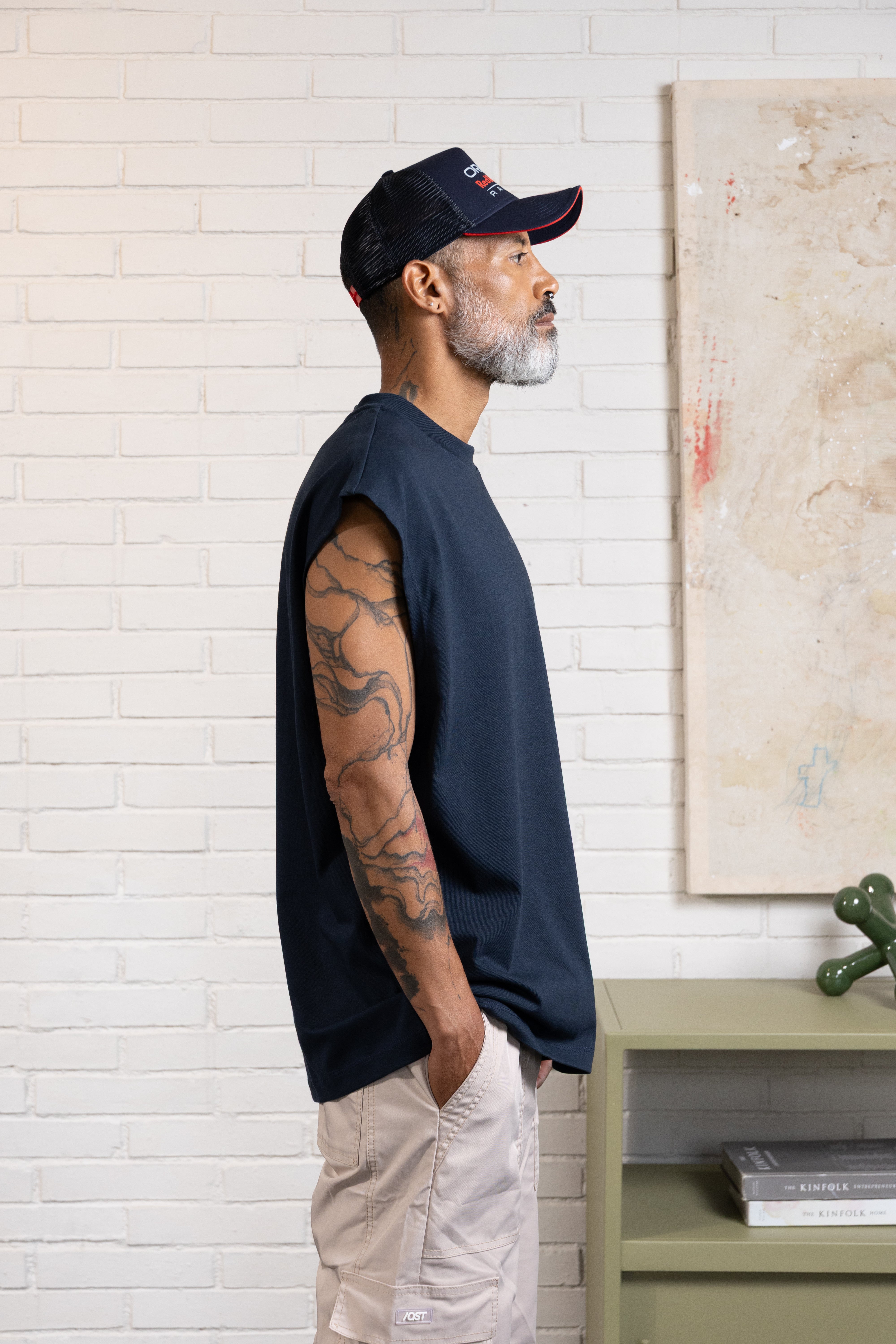 CAMISETA MANGA CORTA COLOR AZUL OSCURO