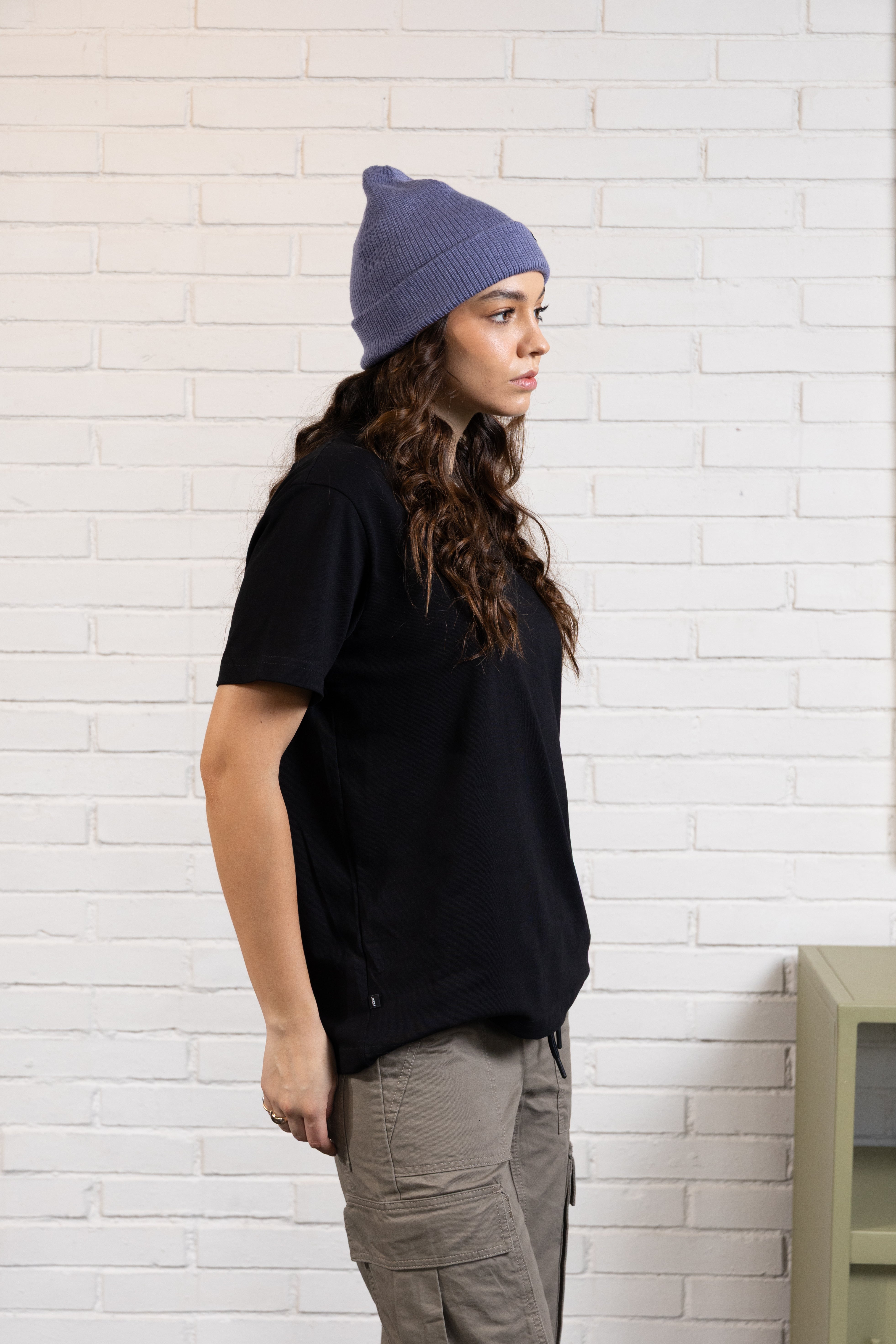 CAMISETA MANGA CORTA COLOR NEGRO