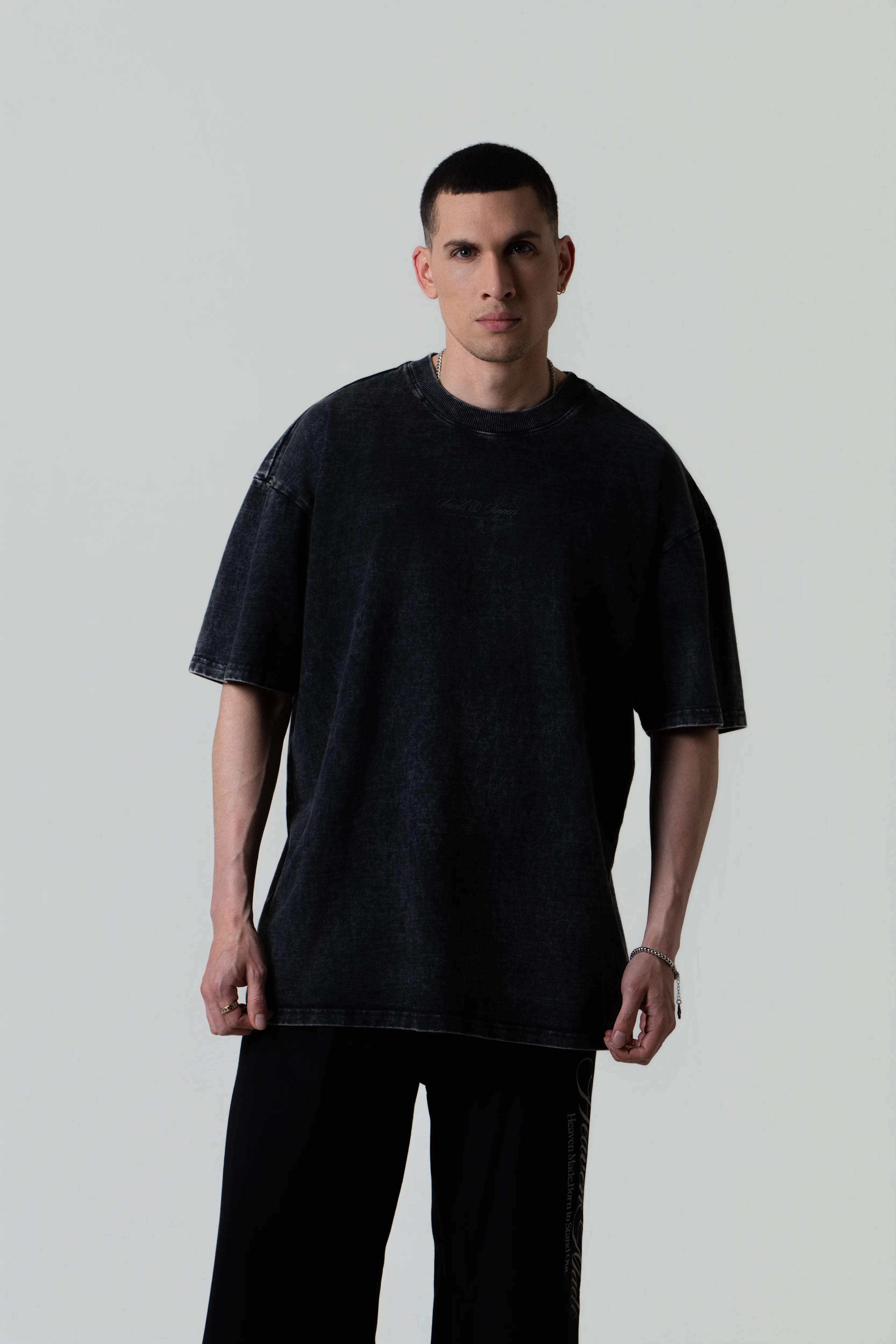 CAMISETA PREMIUM MANGA CORTA COLOR GRIS OSCURO