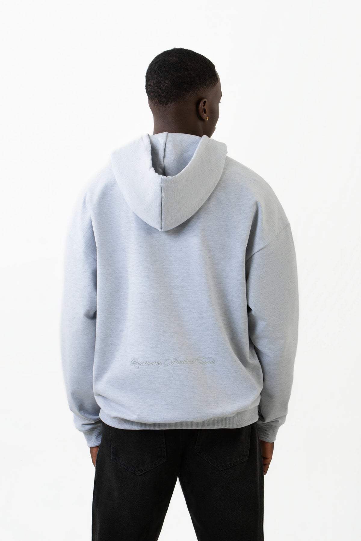BUZO CERRADO COLOR GRIS JASPE CLARO
