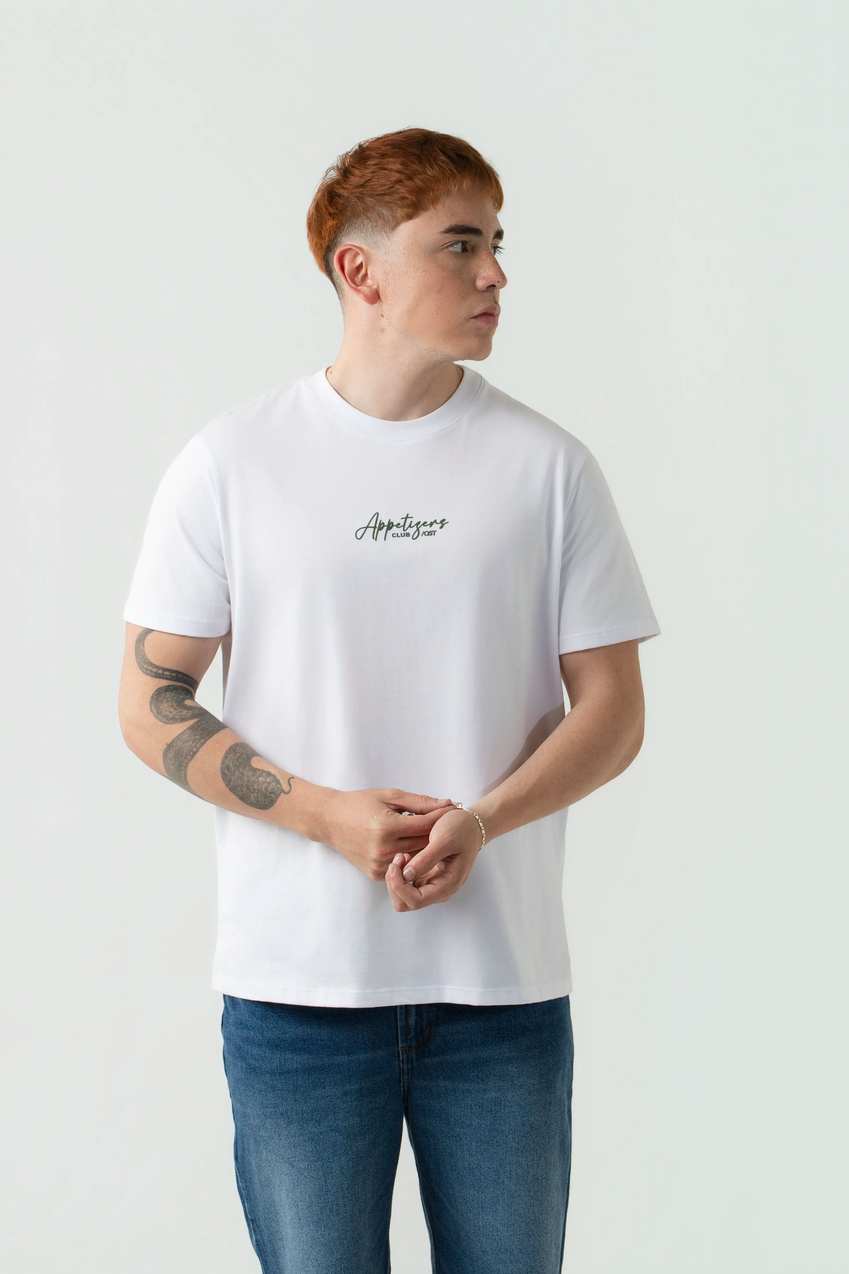 CAMISETA ESPECIAL ESTAMPADO LOCALIZADO COLOR BLANCO BLANCO