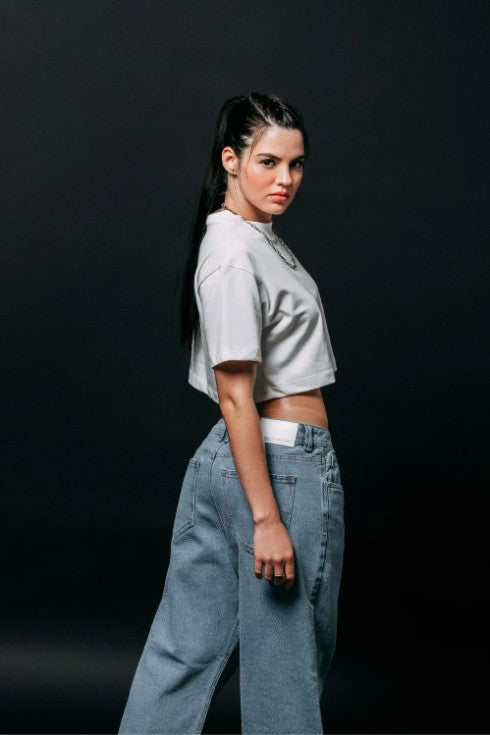 CAMISETA MANGA CORTA COLOR BLANCO OPTICO