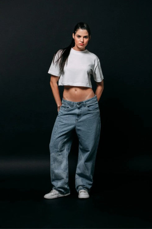 CAMISETA MANGA CORTA COLOR BLANCO OPTICO