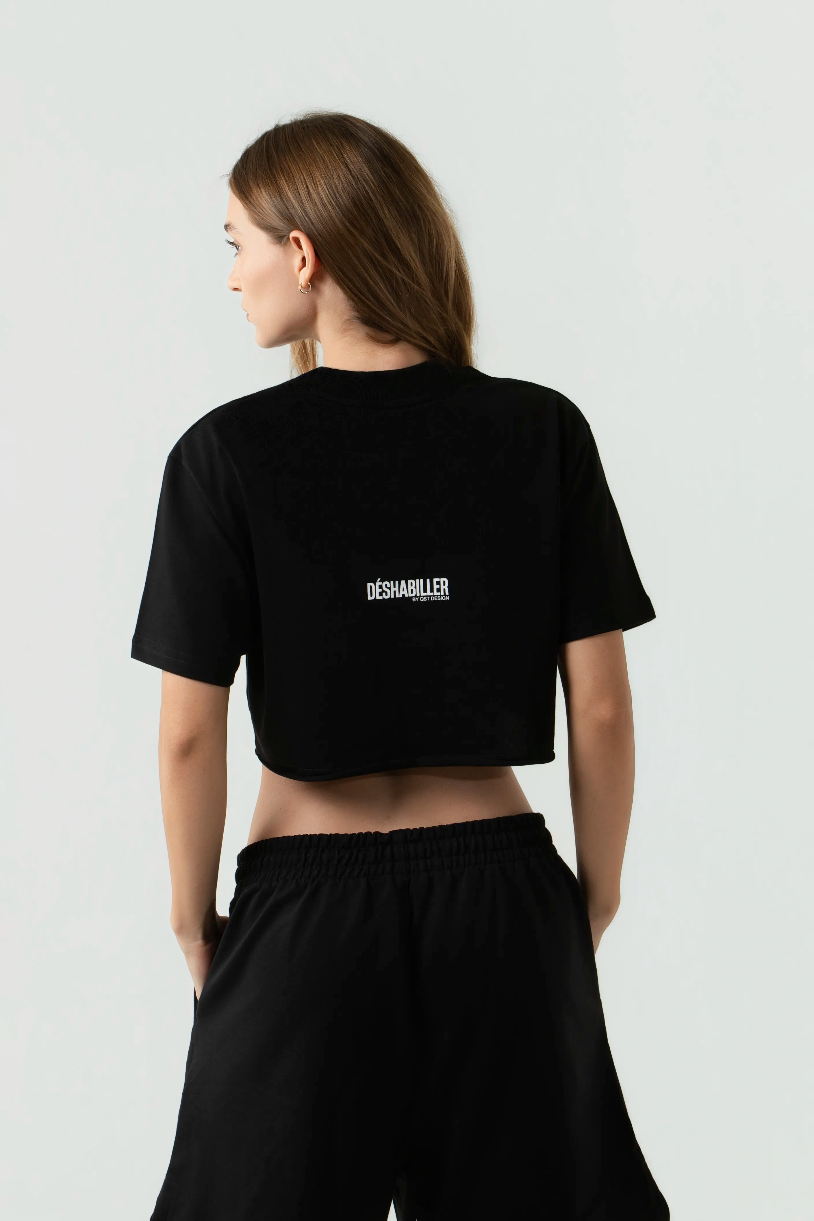 CAMISETA MANGA CORTA COLOR NEGRO