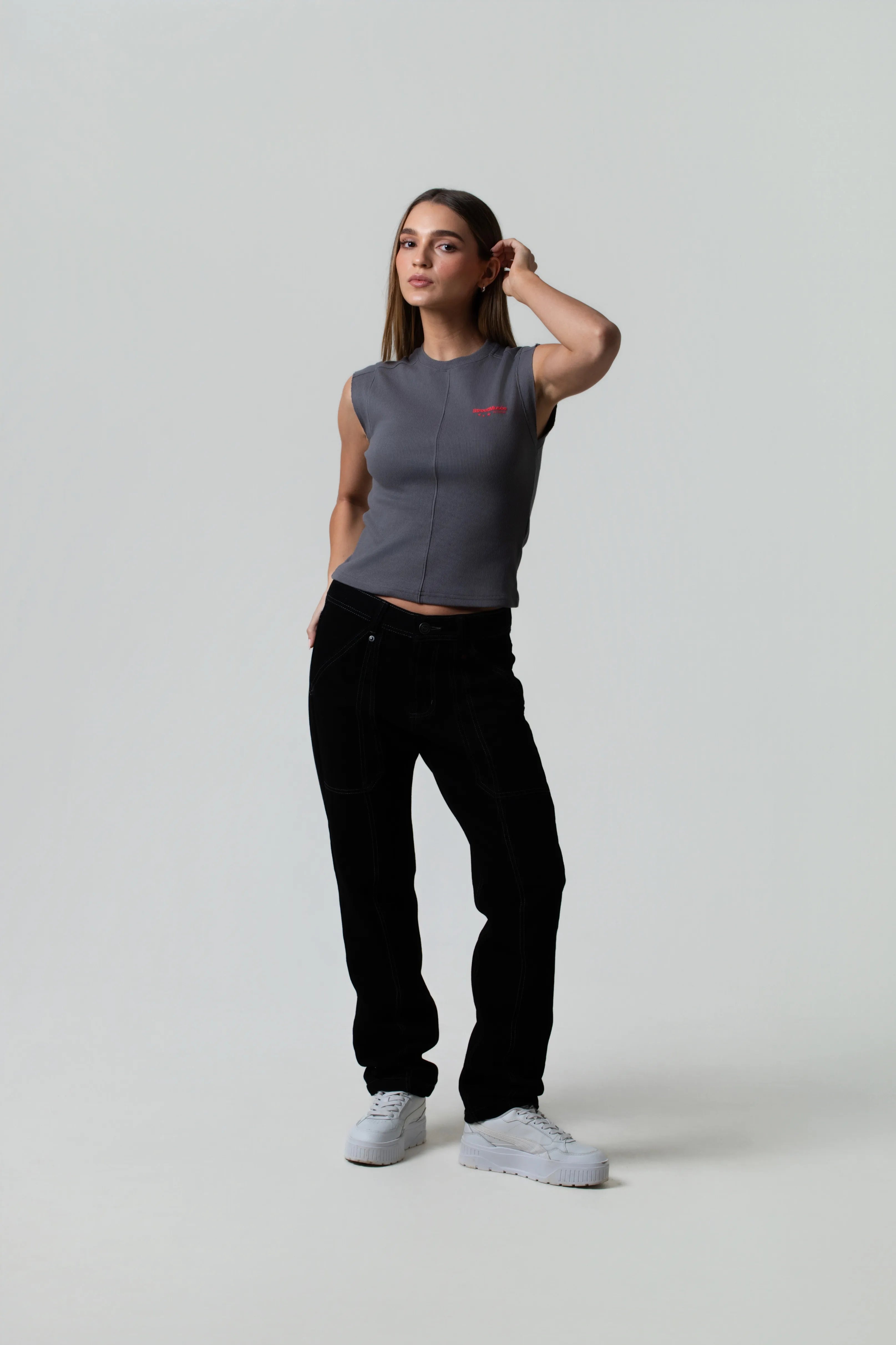 CAMISETA MANGA CORTA COLOR GRIS CLR