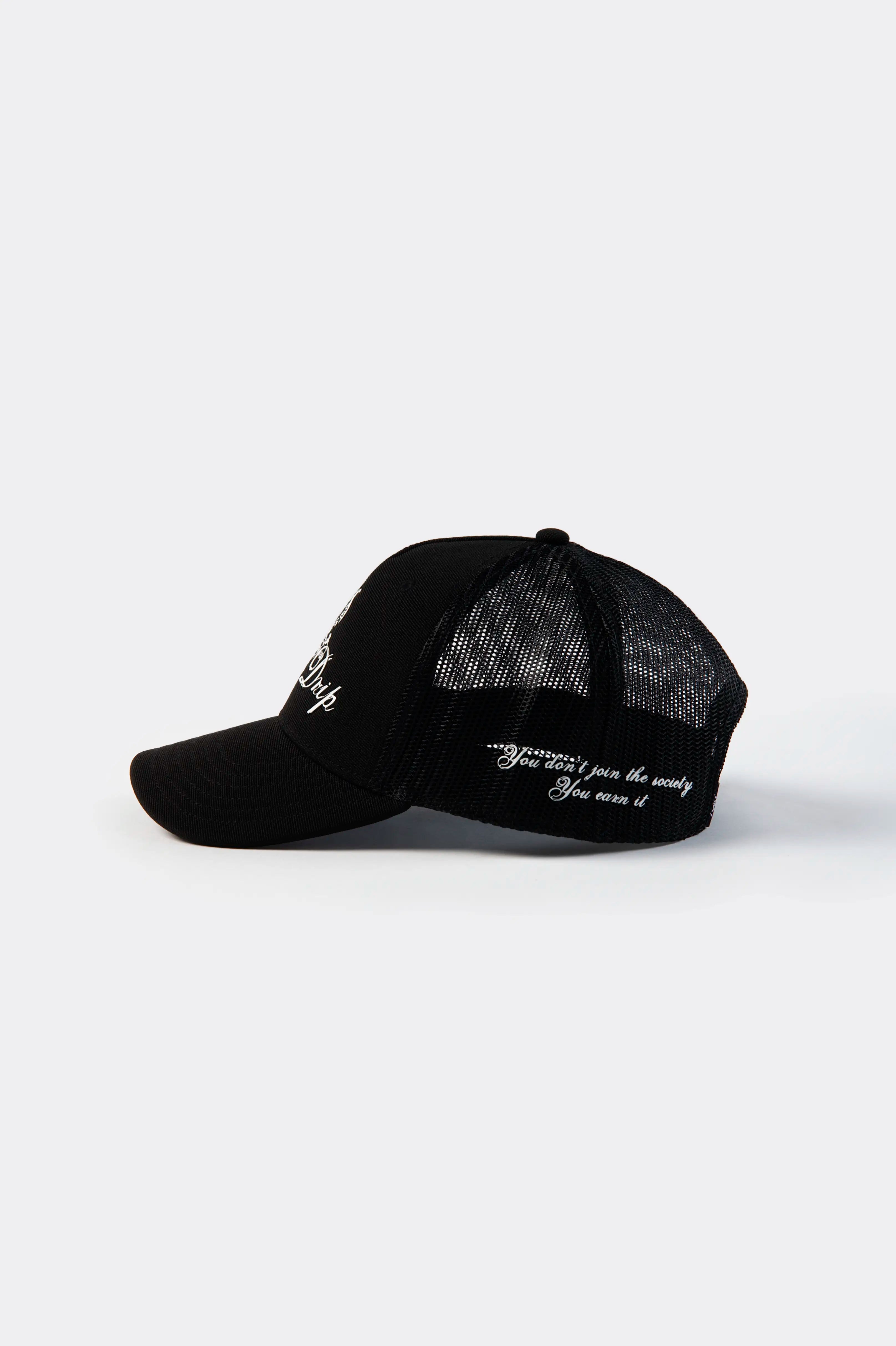 GORRA CAMIONERA COLOR NEGRO
