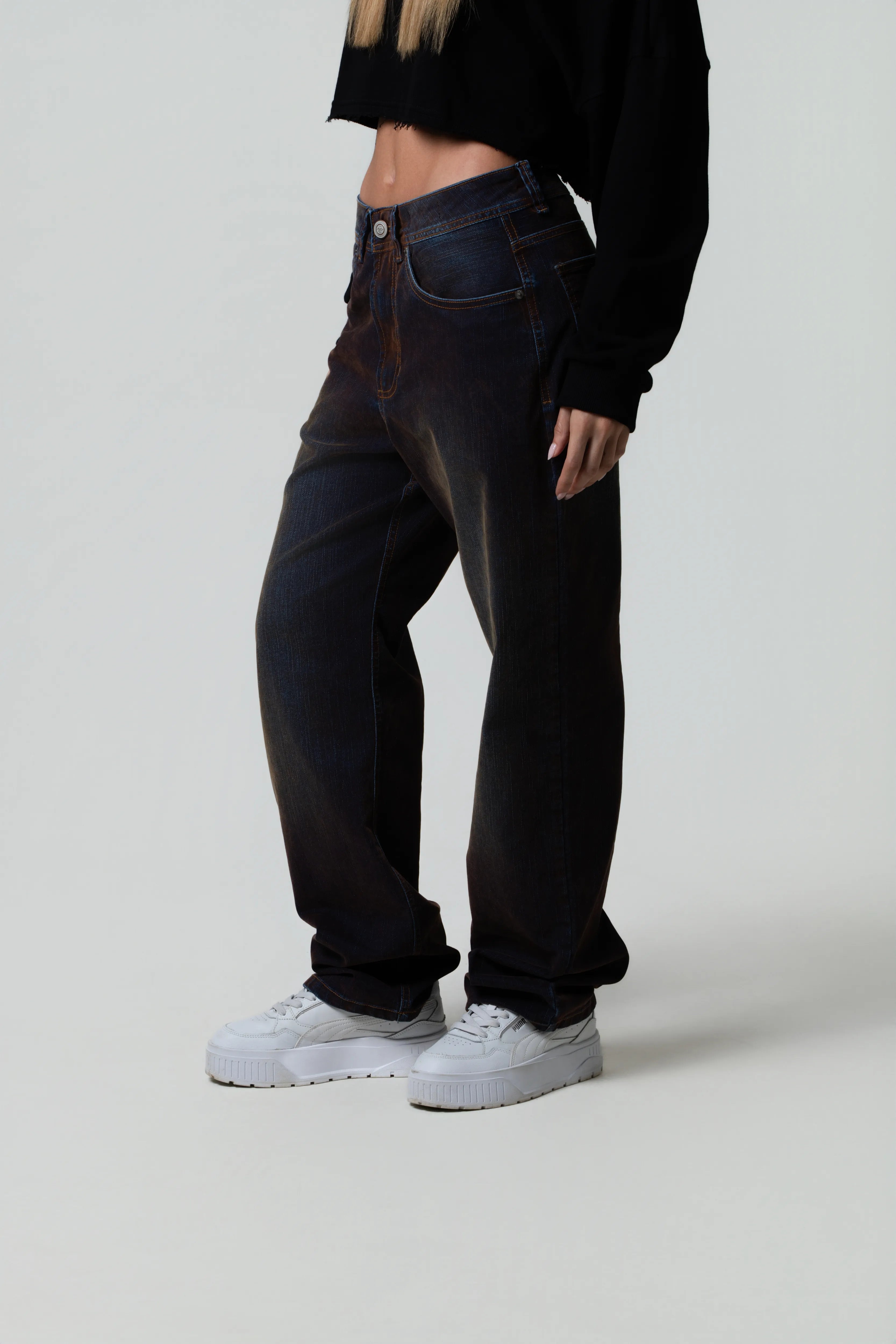 PANTALON 5 BOLSILLOS COLOR AZUL INDIGO