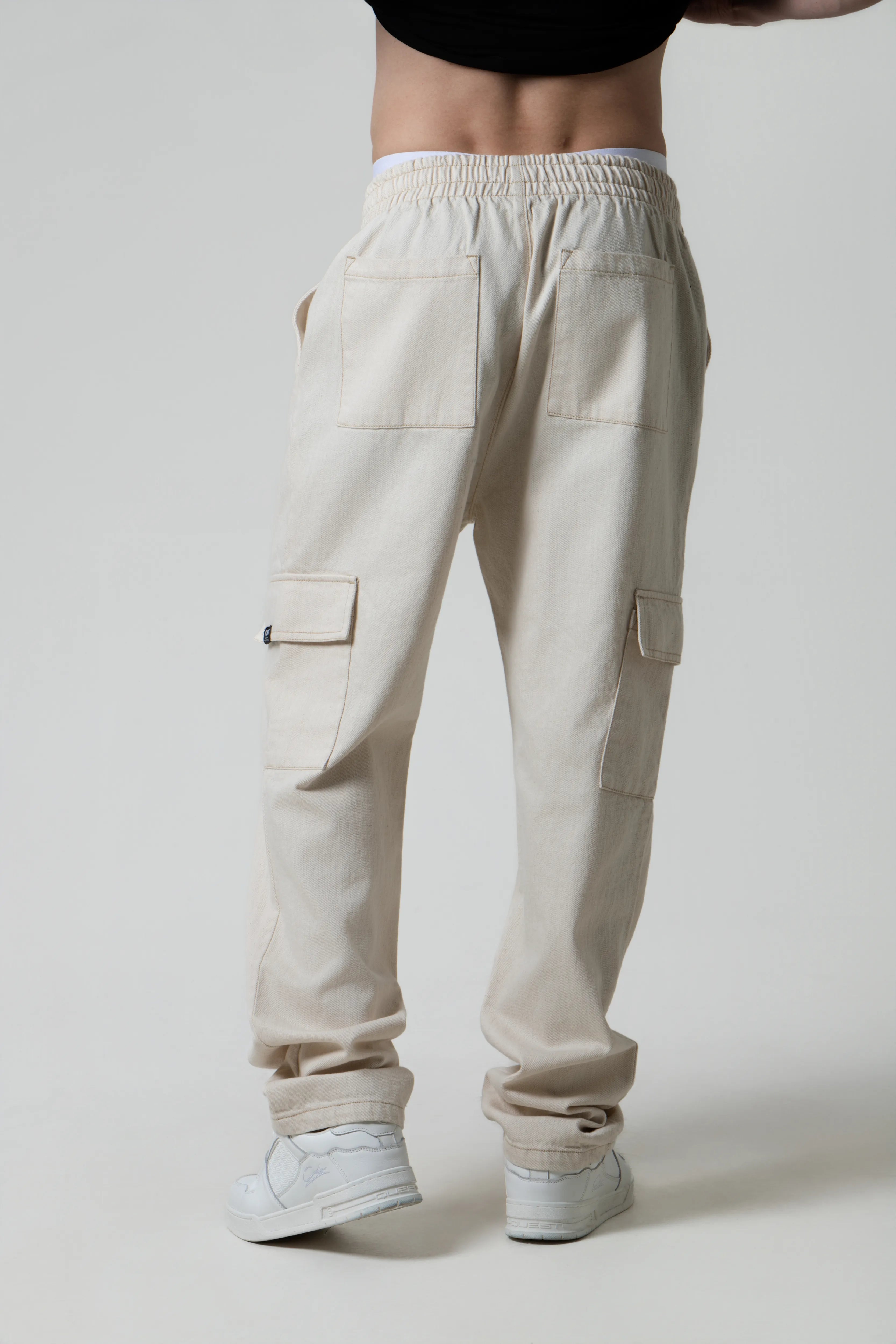 PANTALON CARGO COLOR CRUDO