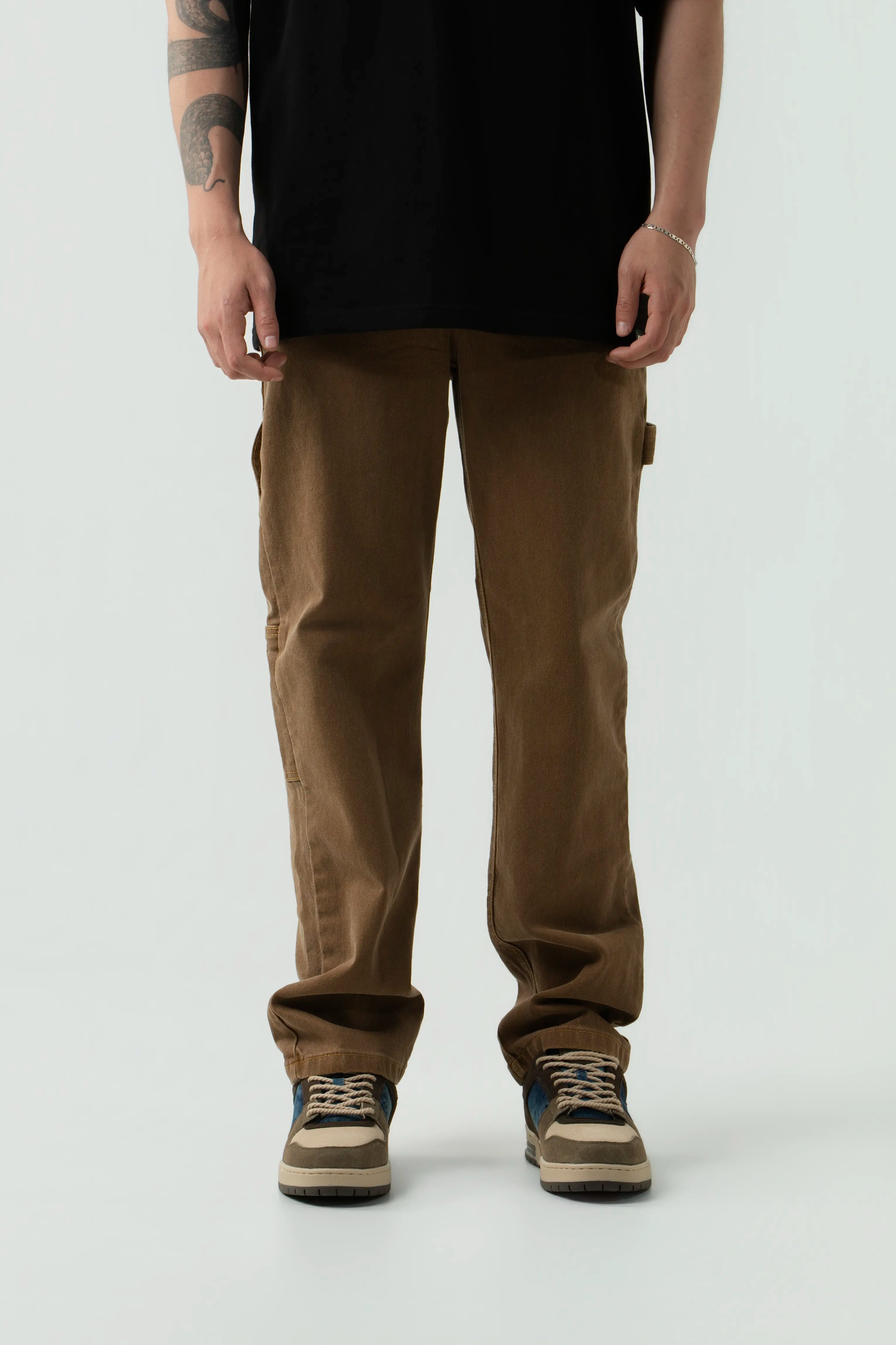 PANTALON CARGO COLOR CAFE