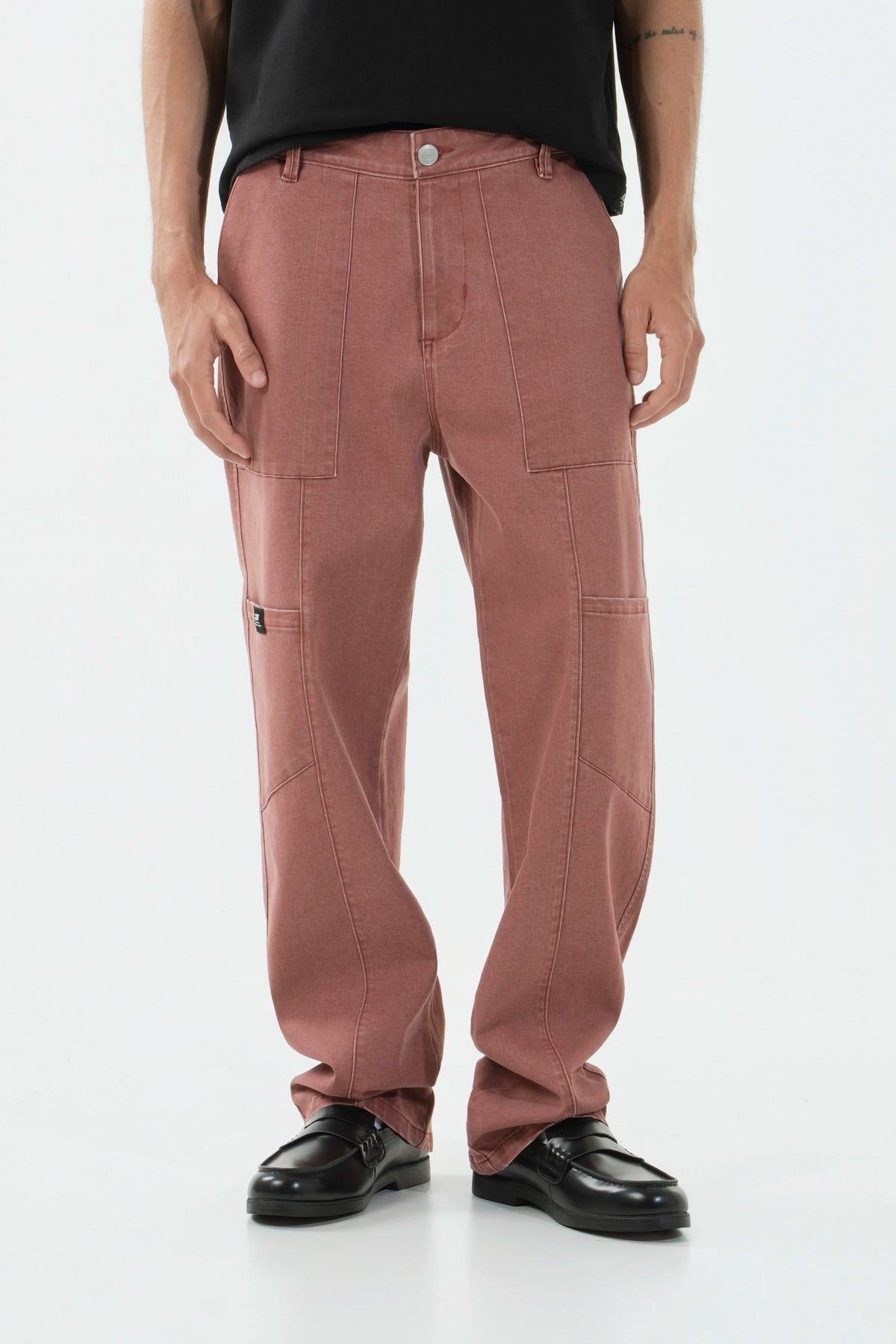 PANTALON TIPO CHINO COLOR TERRACOTA