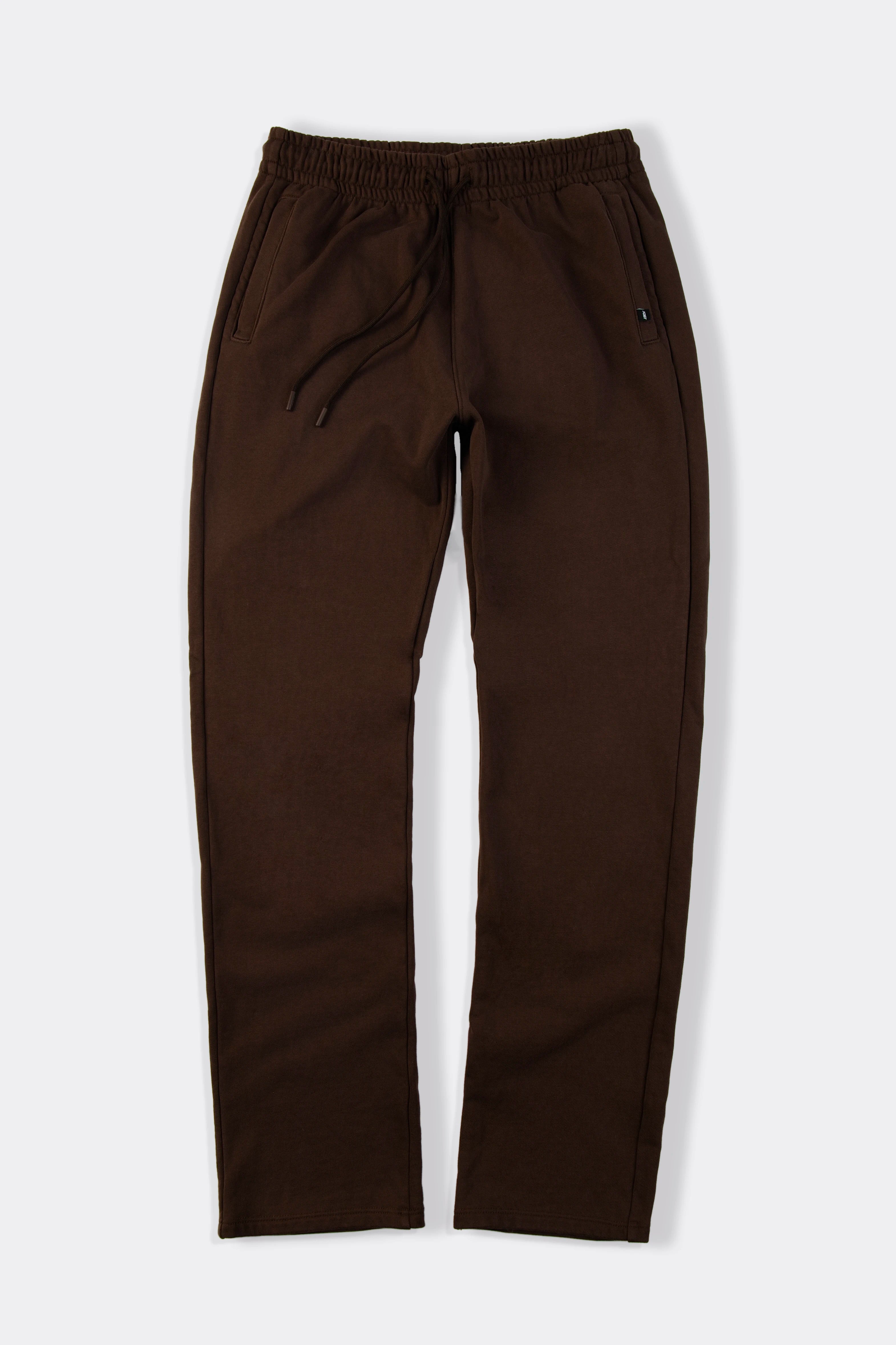 PANTALON SUDADERA COLOR SHAVED CHOCOLATE