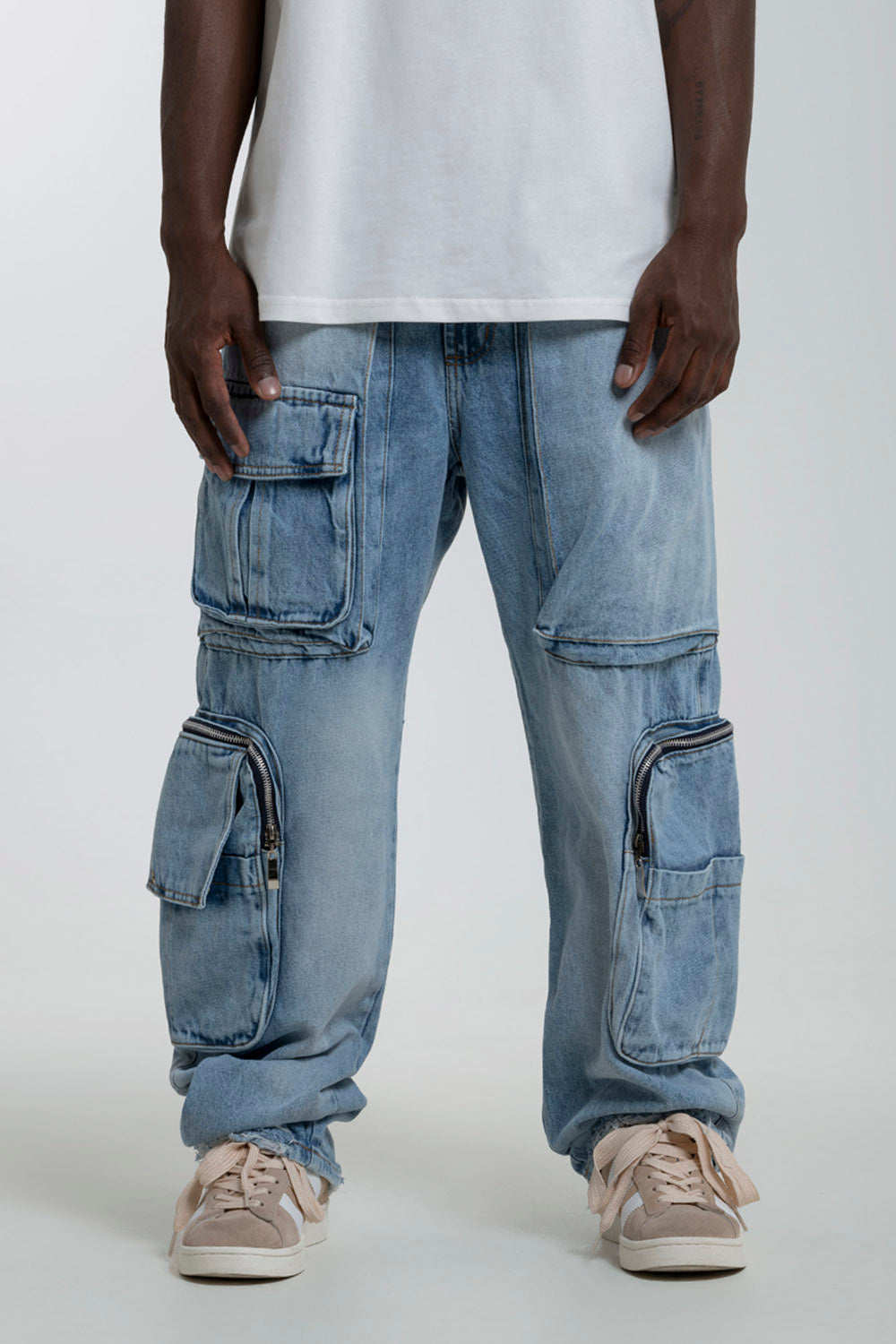 JEAN WIDE COLOR AZUL MEDIO CLARO - QST