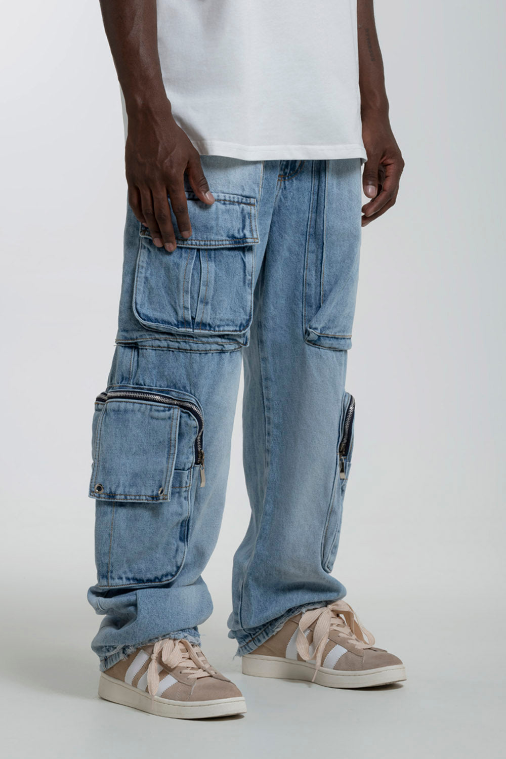 JEAN WIDE COLOR AZUL MEDIO CLARO - QST