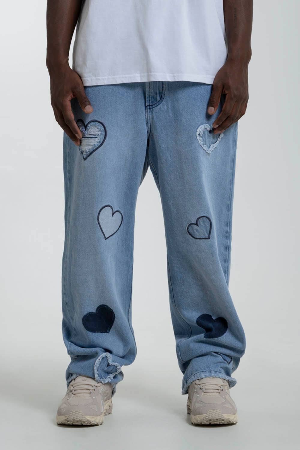 JEAN LOOSE COLOR AZUL MEDIO CLARO - QST