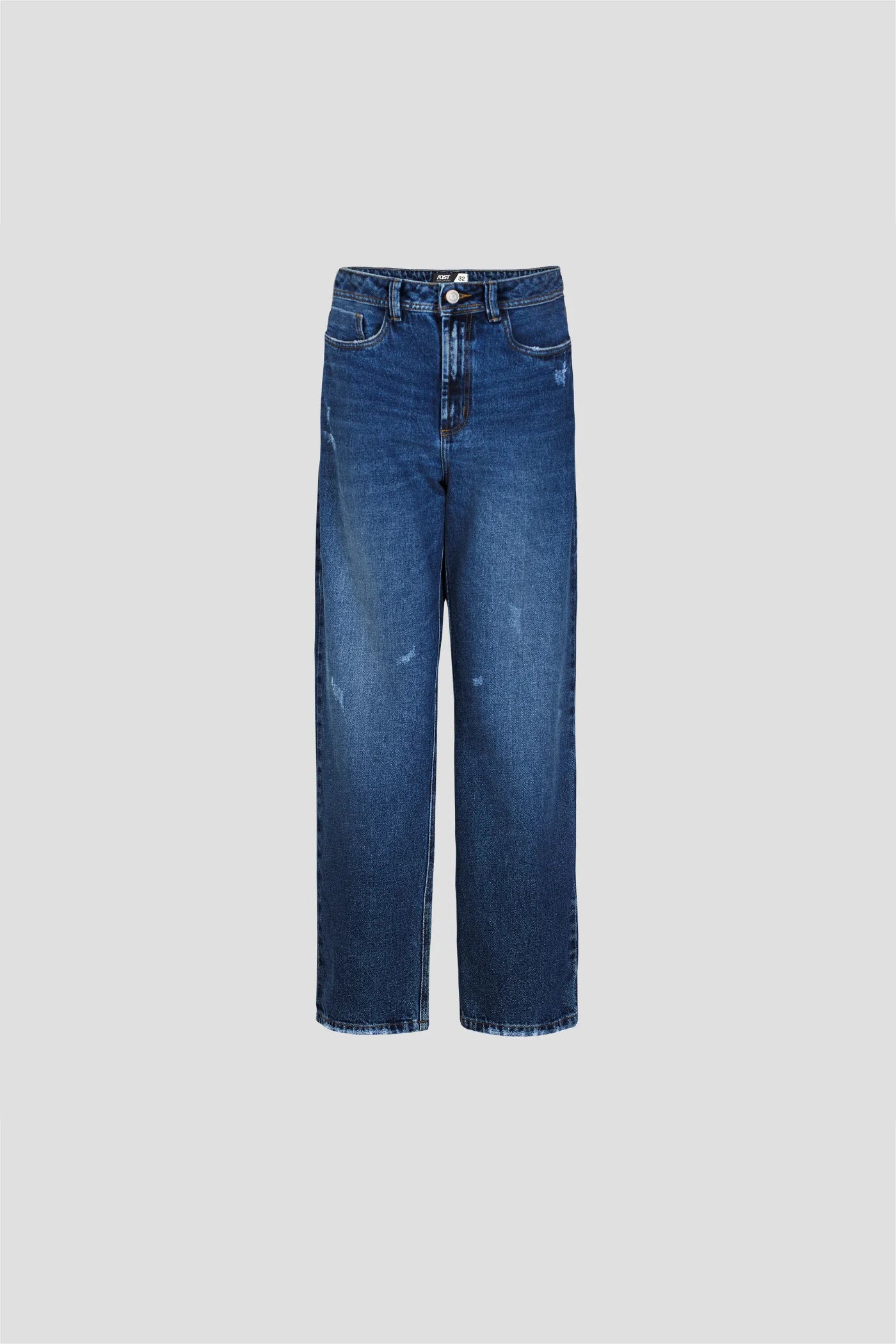 JEAN WIDE FIT, TONO AZUL OSCURO CON STONE